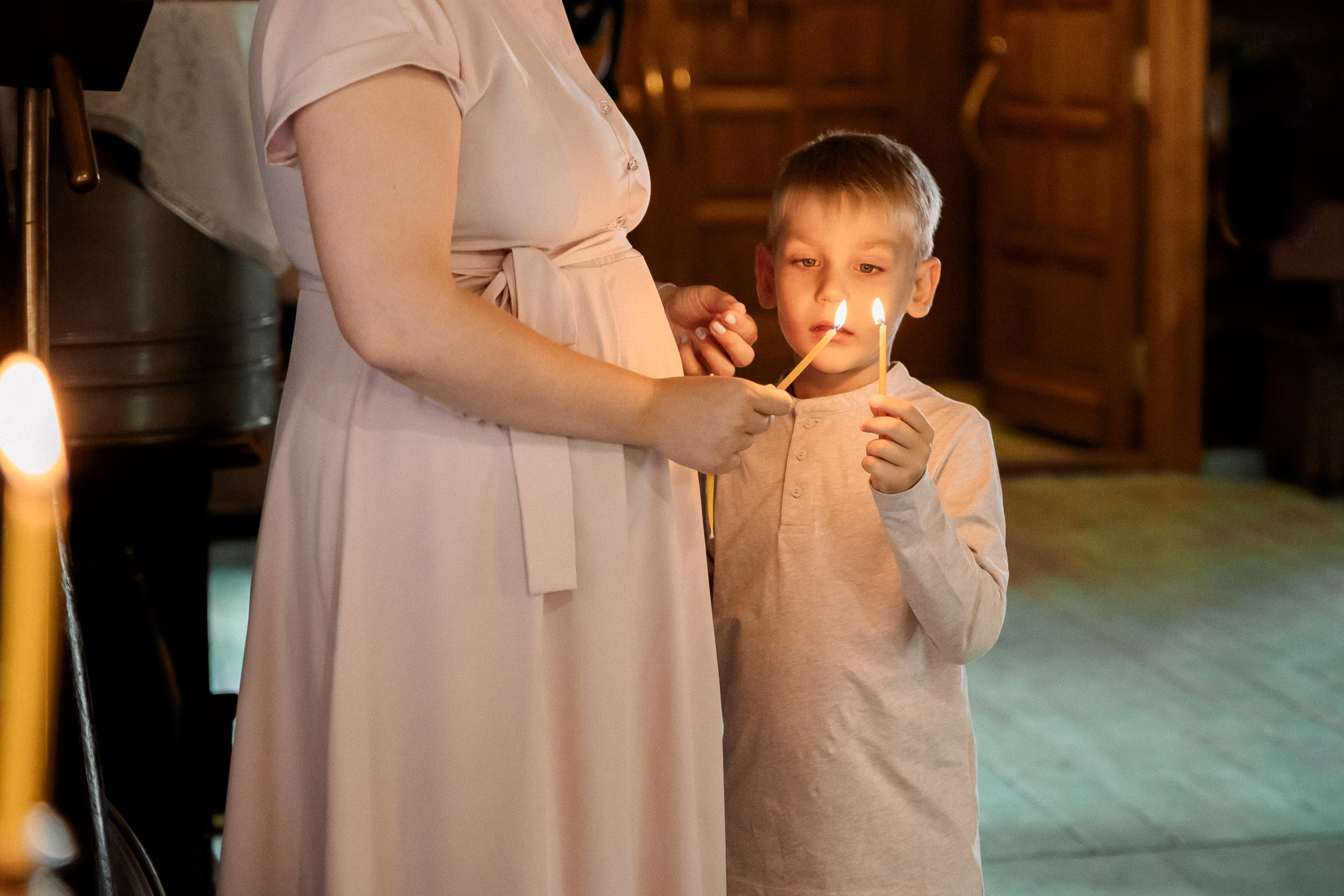 Таинство Крещения Макара. Семьи, портреты, школьные съемки. Фотограф Лагутина Елена. Москва