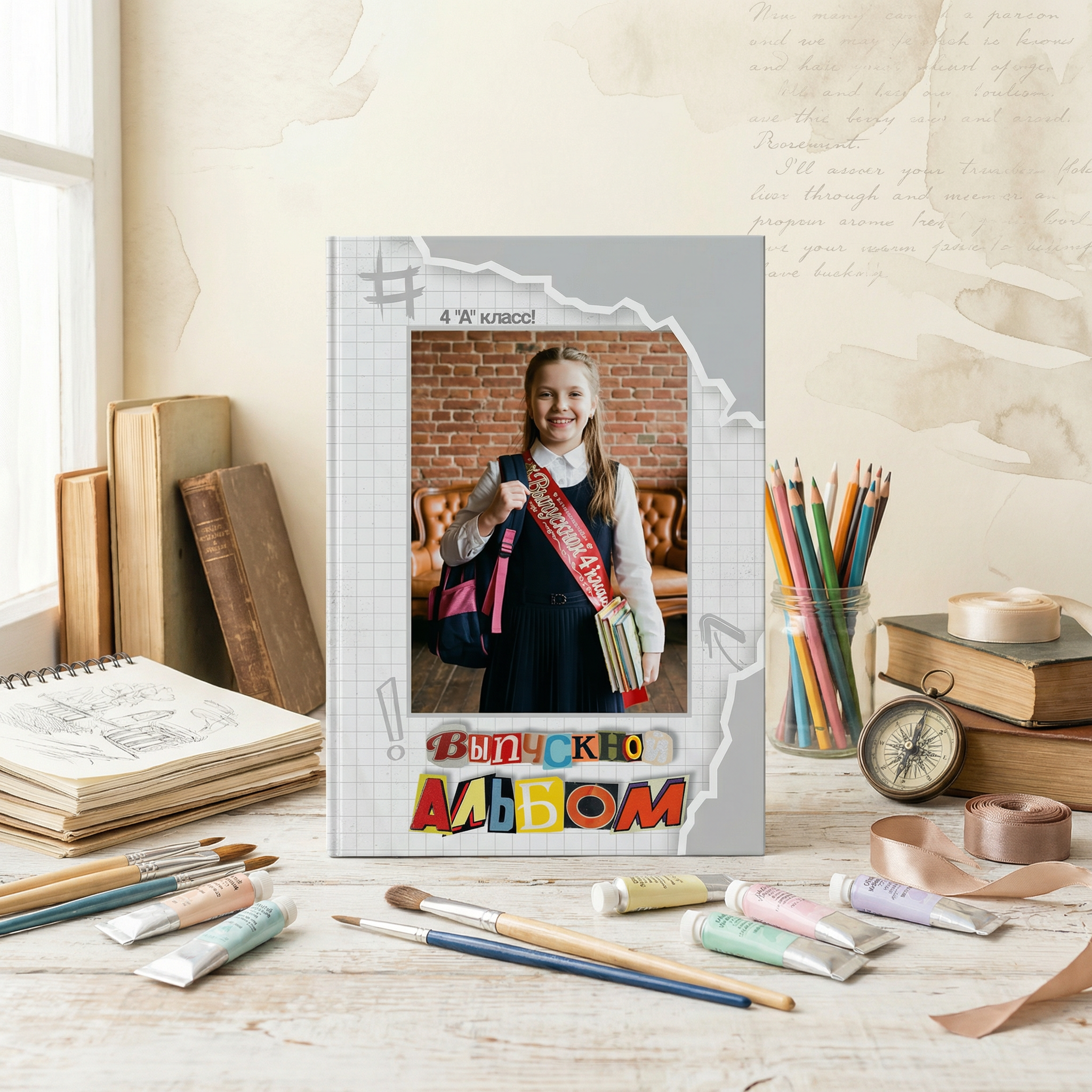 027 Буквы. Дизайны, psd шаблоны школьных и выпускных альбомов и обложек