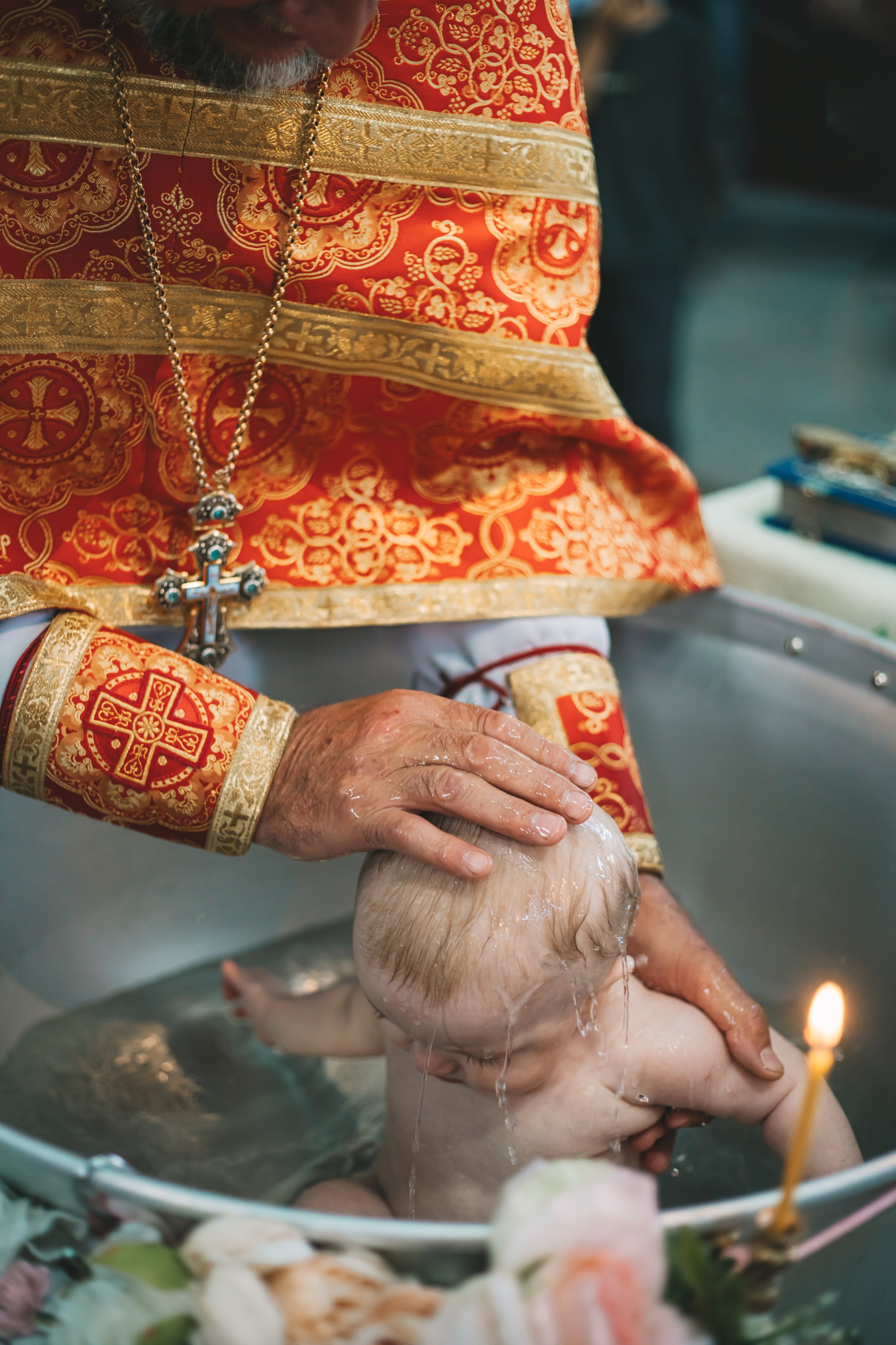 Съемка таинства крещения в Тихорецке. Свадебный и семейный фотограф в Краснодарском крае Мария Данилкина