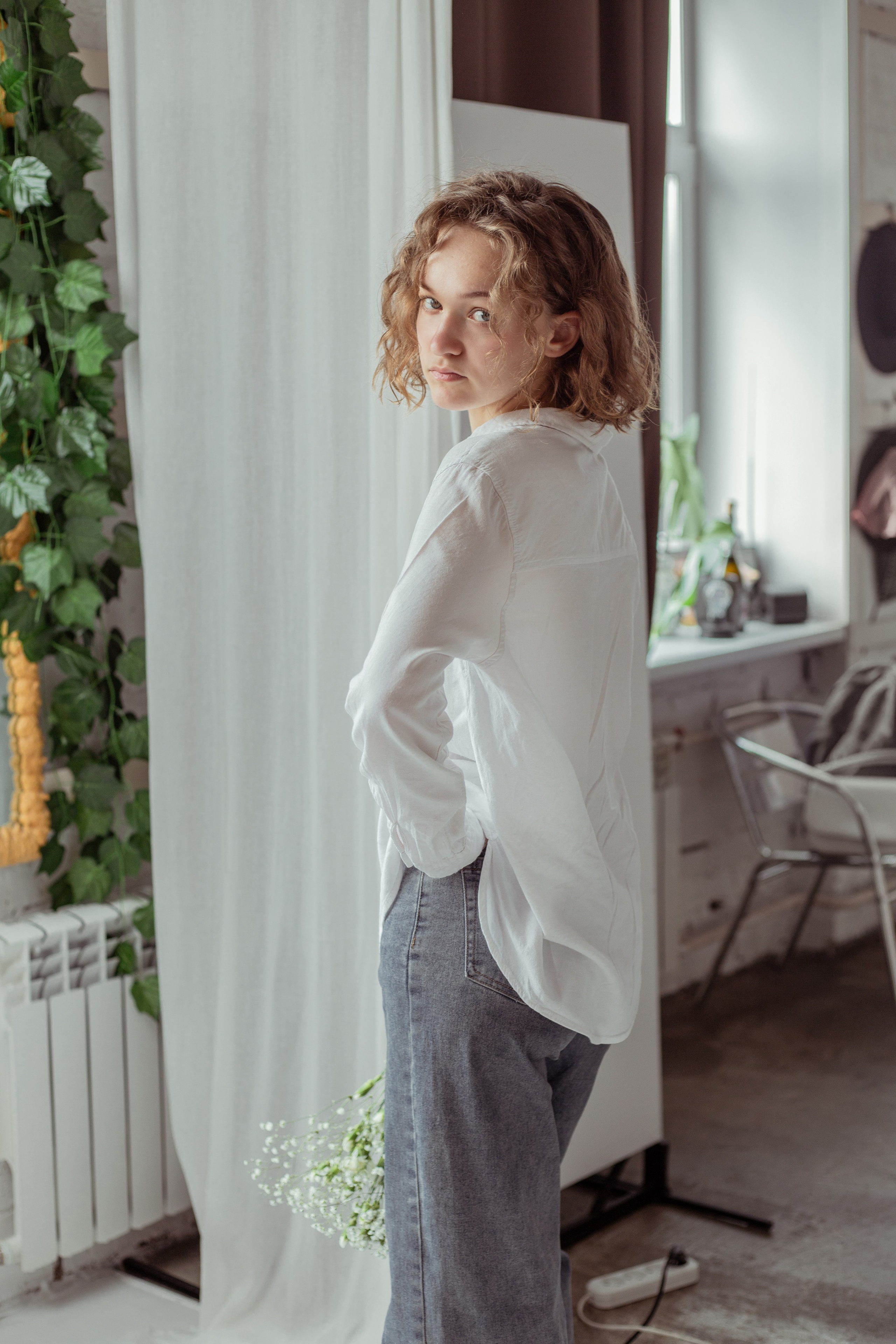 Надя и цветы. Портретный и репортажный фотограф в Кемерово Алексеева Анастасия