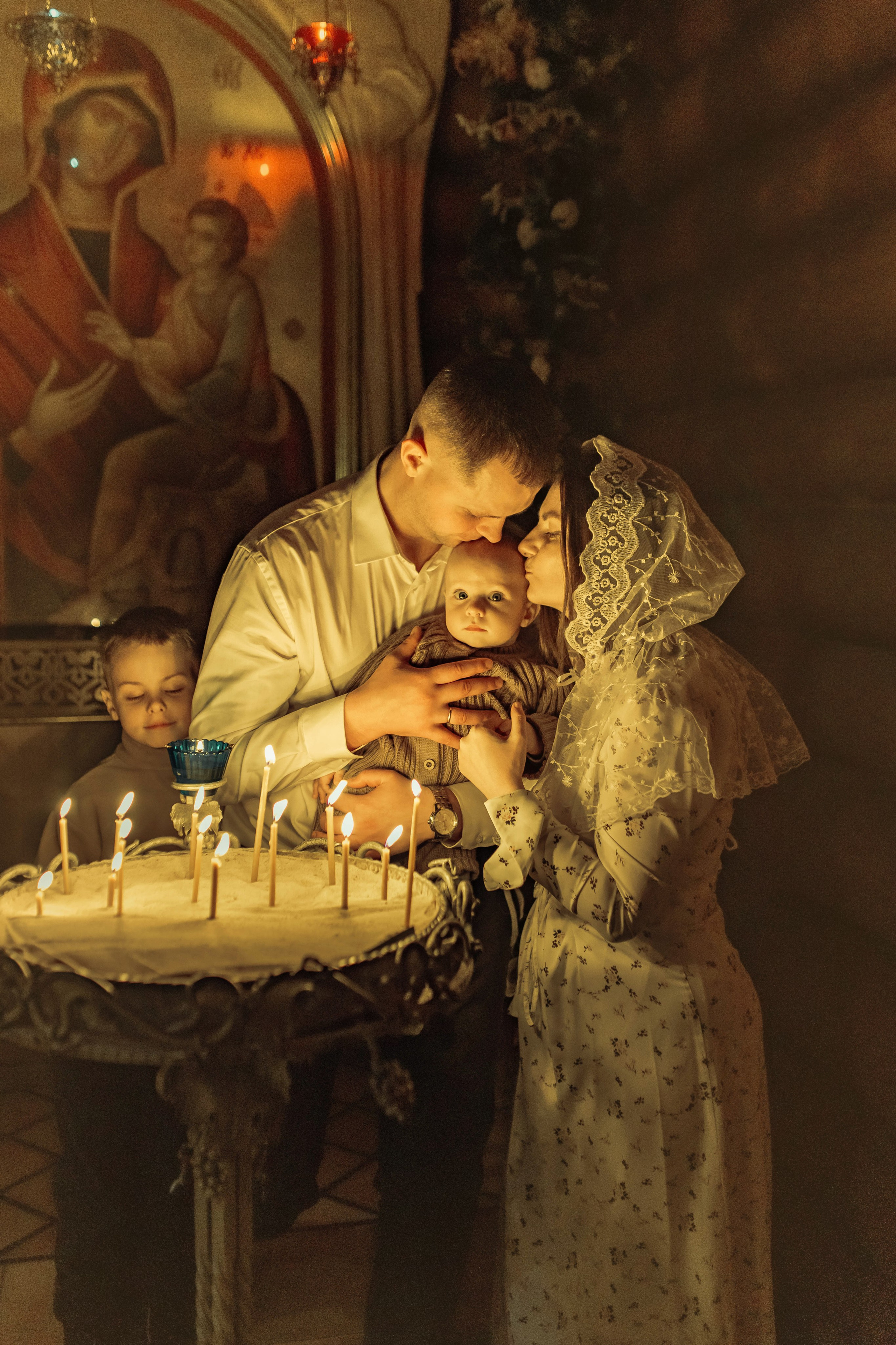 Крещение Матвея, храм Святой Троицы, декабрь 2025