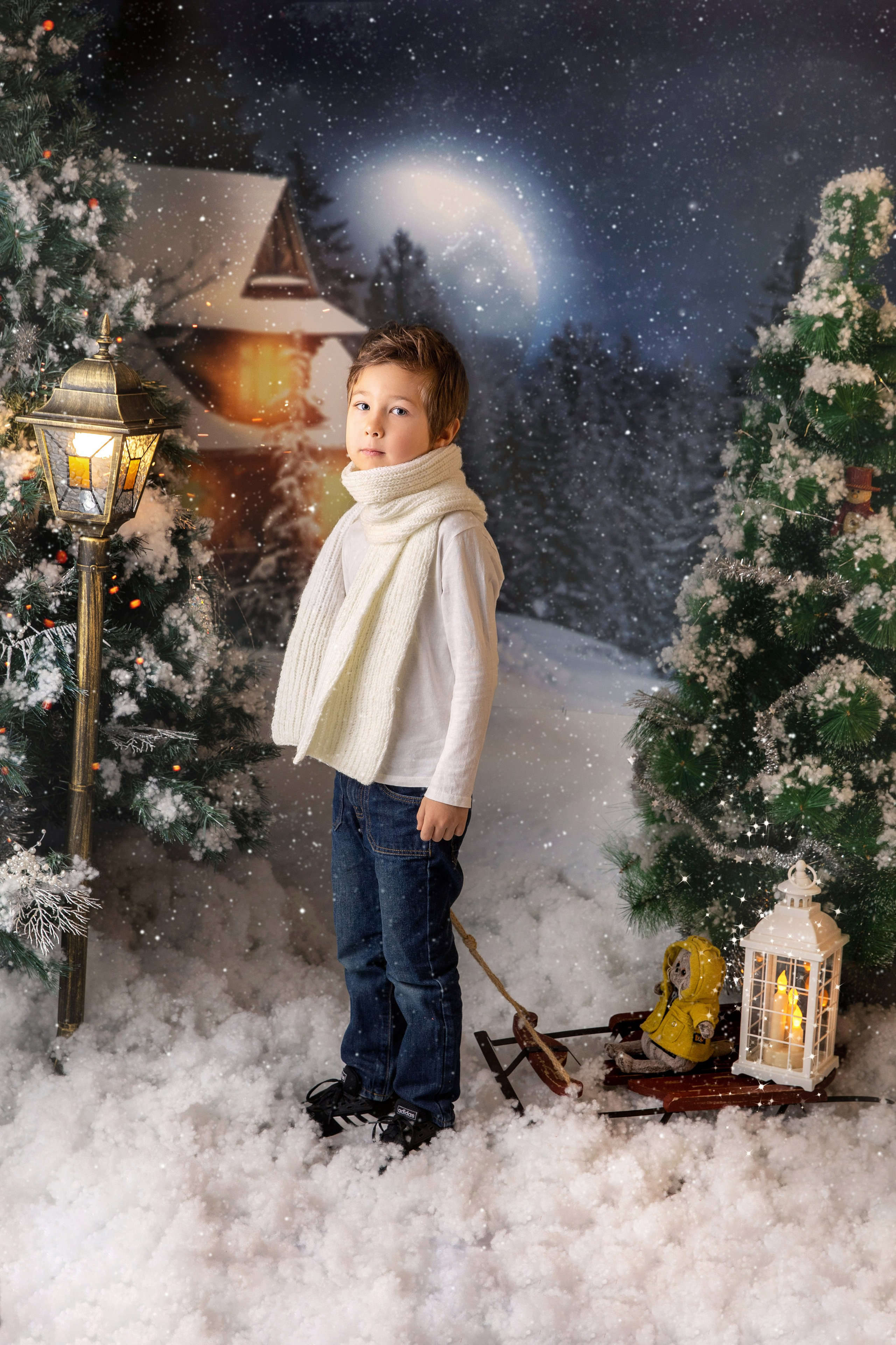 Новогодние открытки. Фотограф новорожденных, семейный фотограф в Санкт-Петербурге