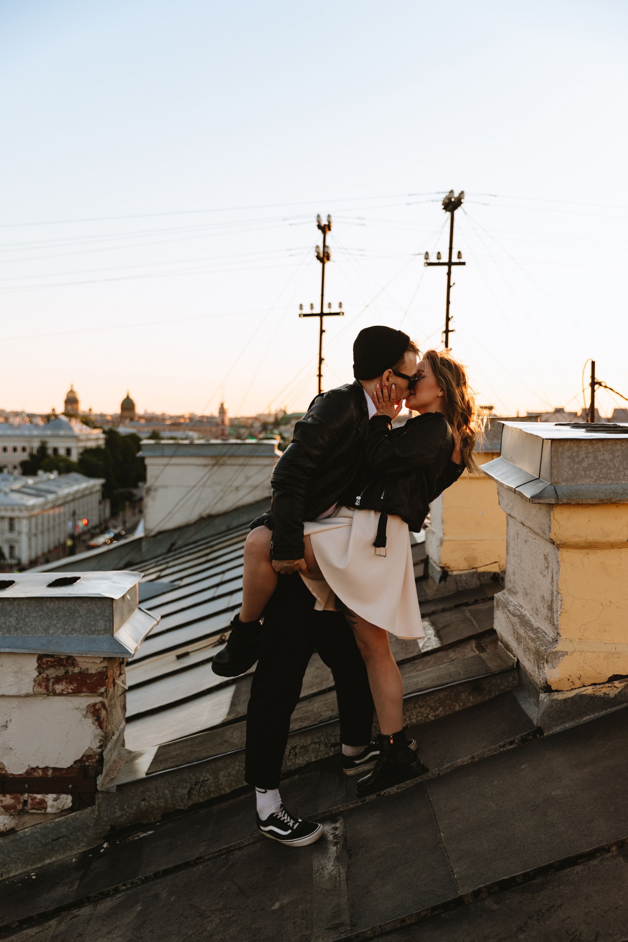 Свадебная фотосессия на крыше. Свадебный фотограф и видеограф — Сергей и Дарья