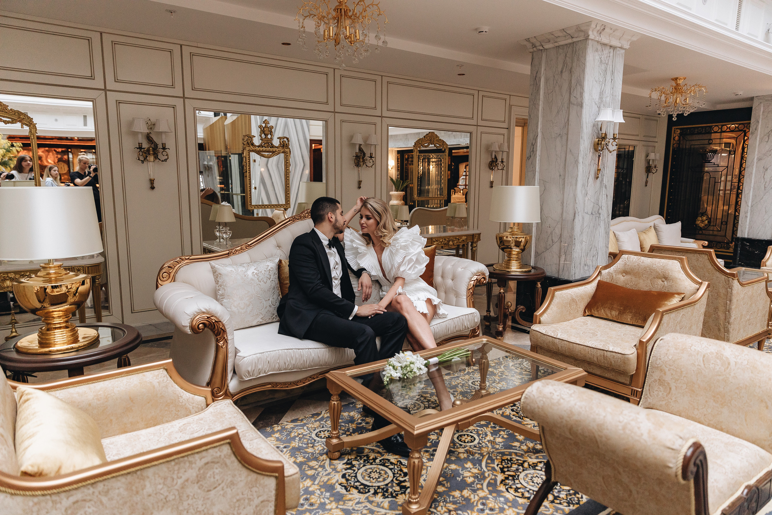 Свадебная фотосессия в отеле Tsar Palace. Свадебный фотограф и видеограф — Сергей и Дарья