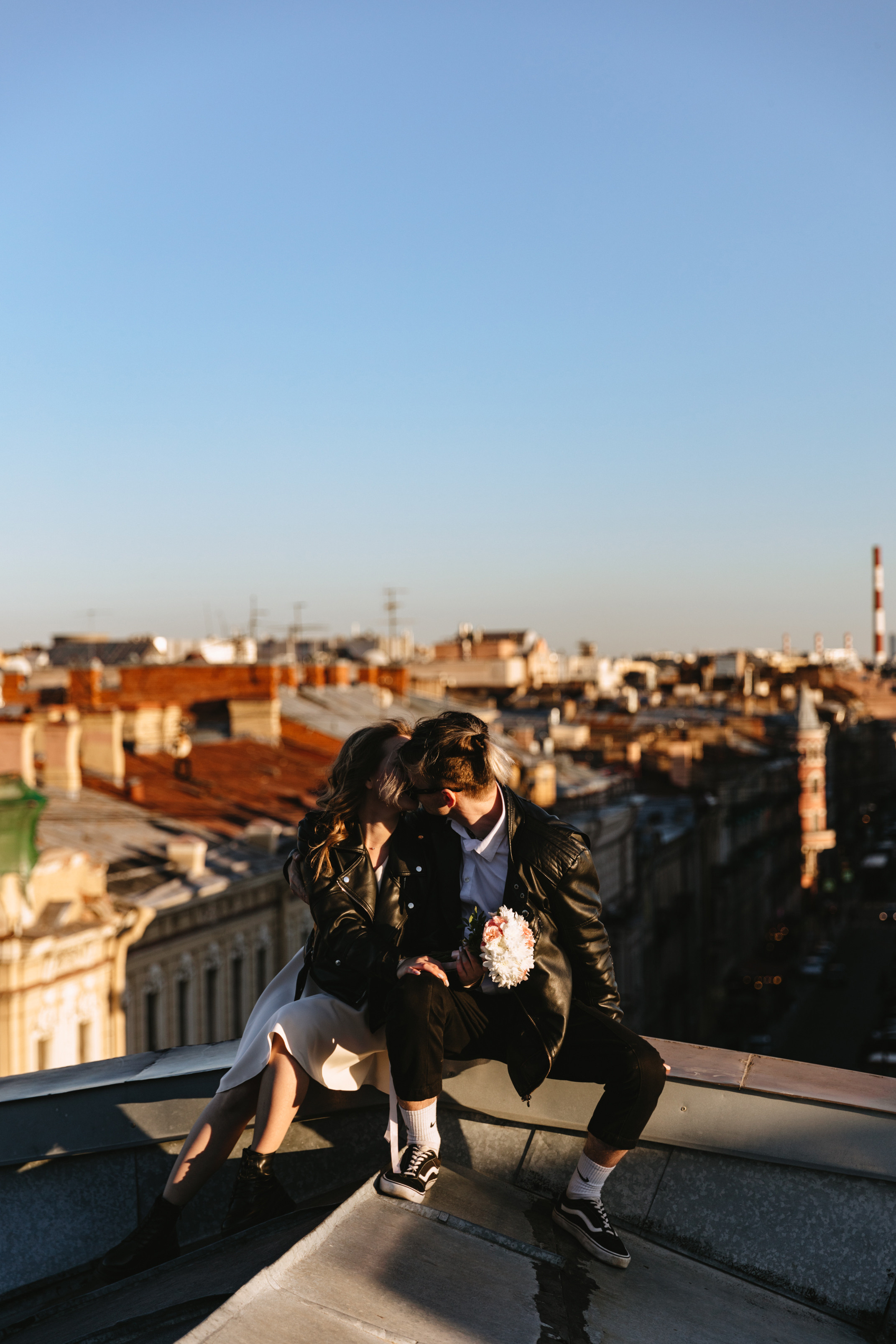 Свадебная фотосессия на крыше. Свадебный фотограф и видеограф — Сергей и Дарья