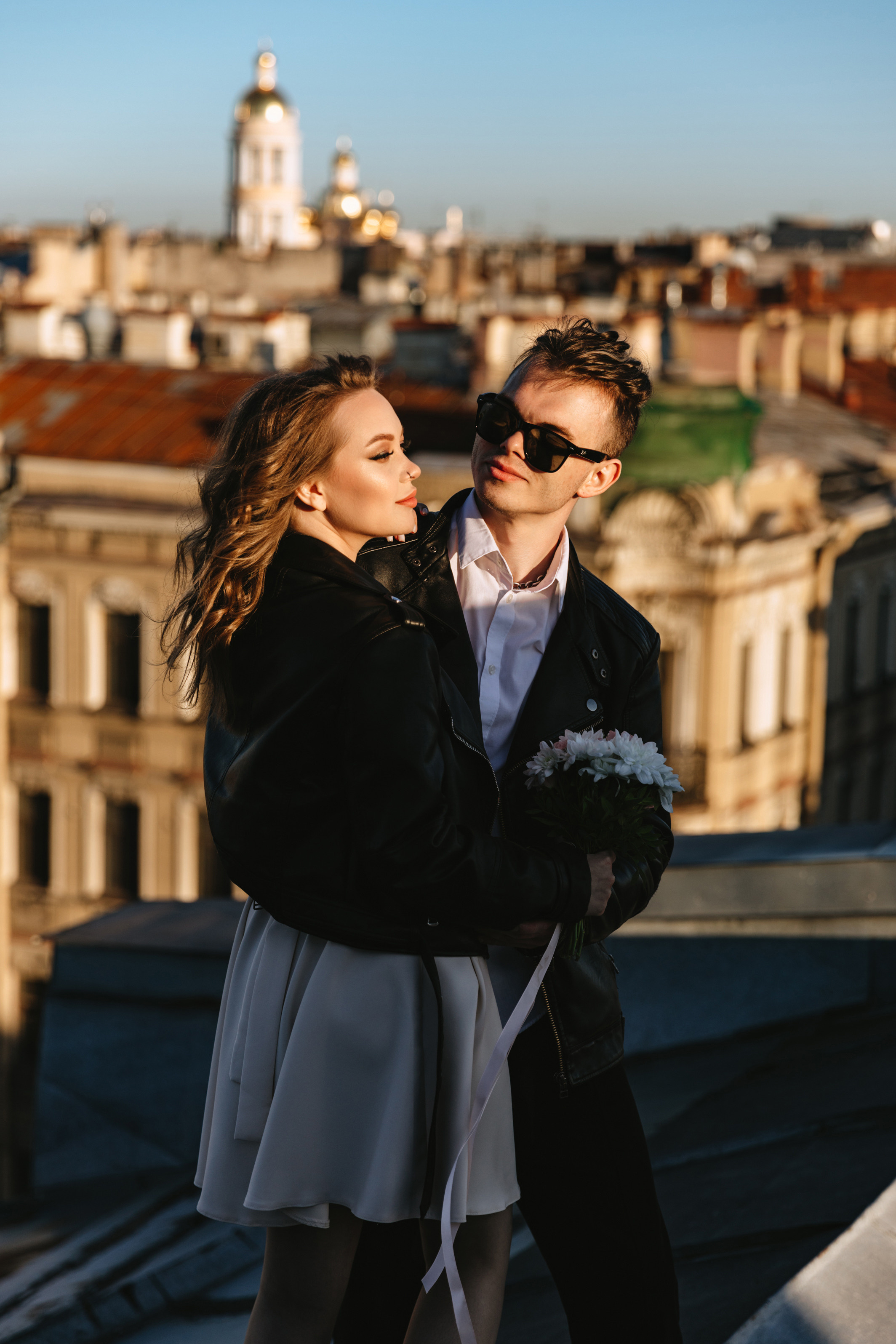 Свадебная фотосессия на крыше. Свадебный фотограф и видеограф — Сергей и Дарья