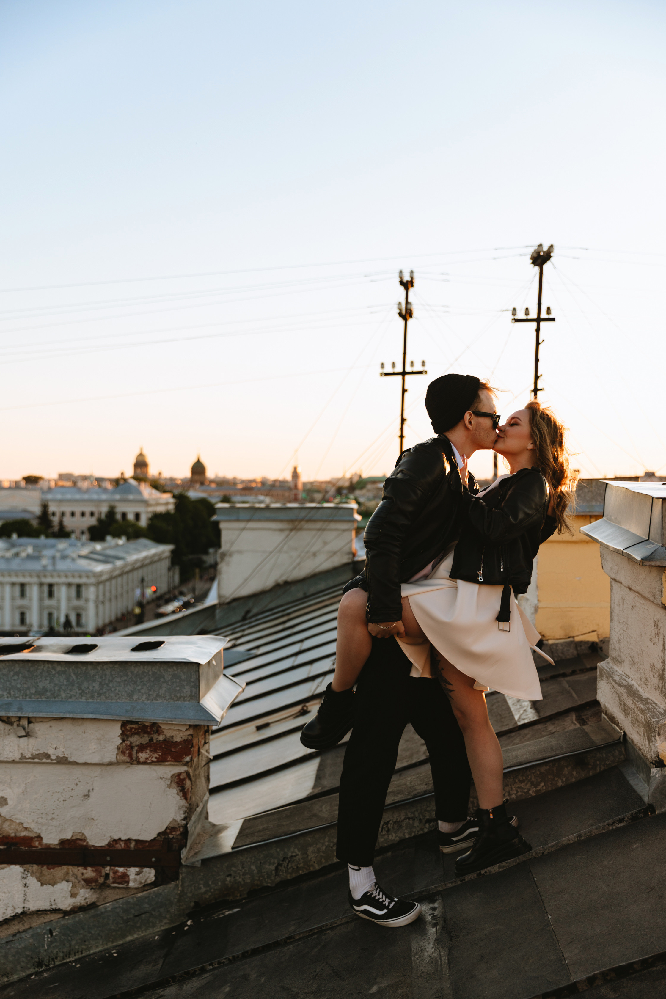 Свадебная фотосессия на крыше. Свадебный фотограф и видеограф — Сергей и Дарья