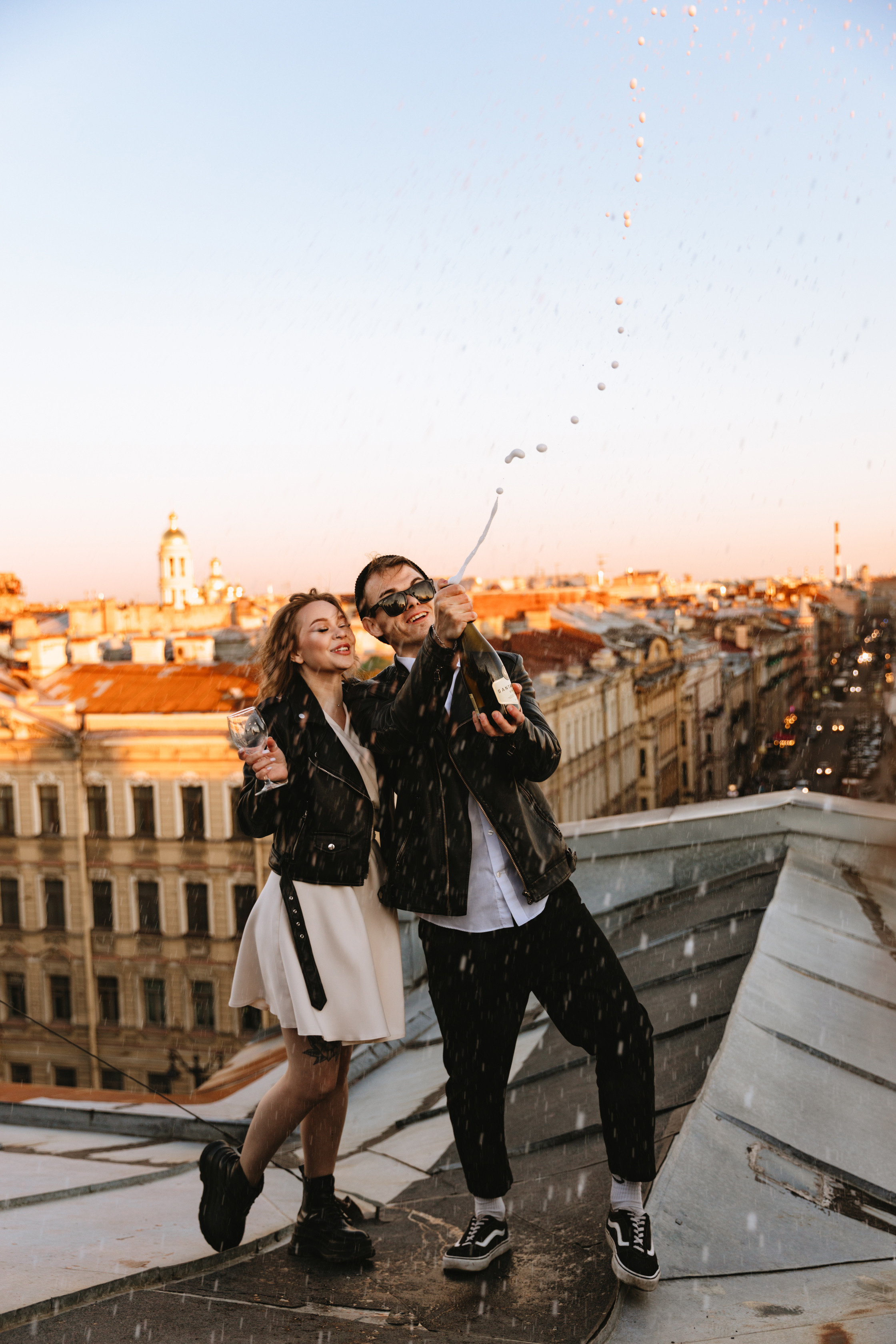 Свадебная фотосессия на крыше. Свадебный фотограф и видеограф — Сергей и Дарья