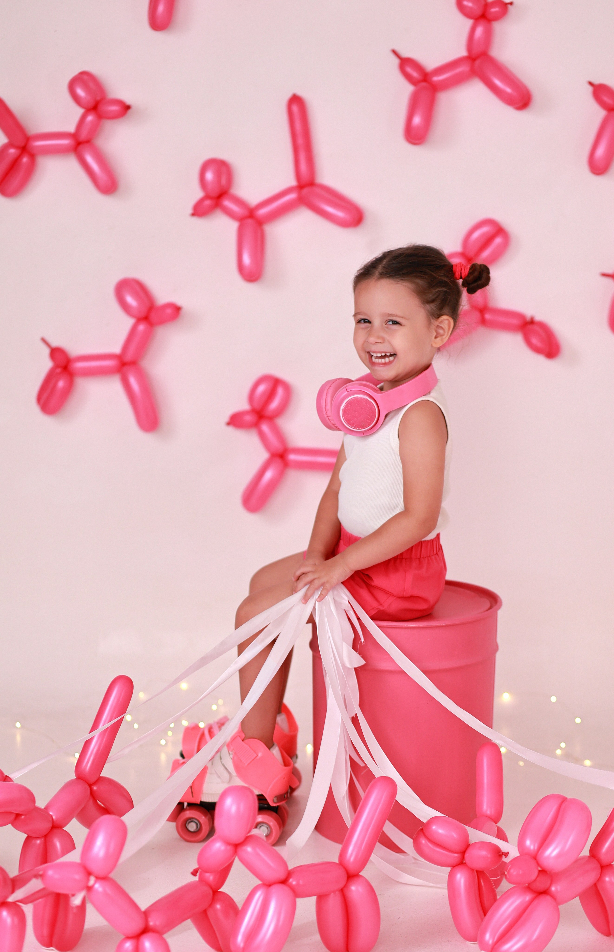 Pink Bubble dog. Детский семейный фотограф Краснодар