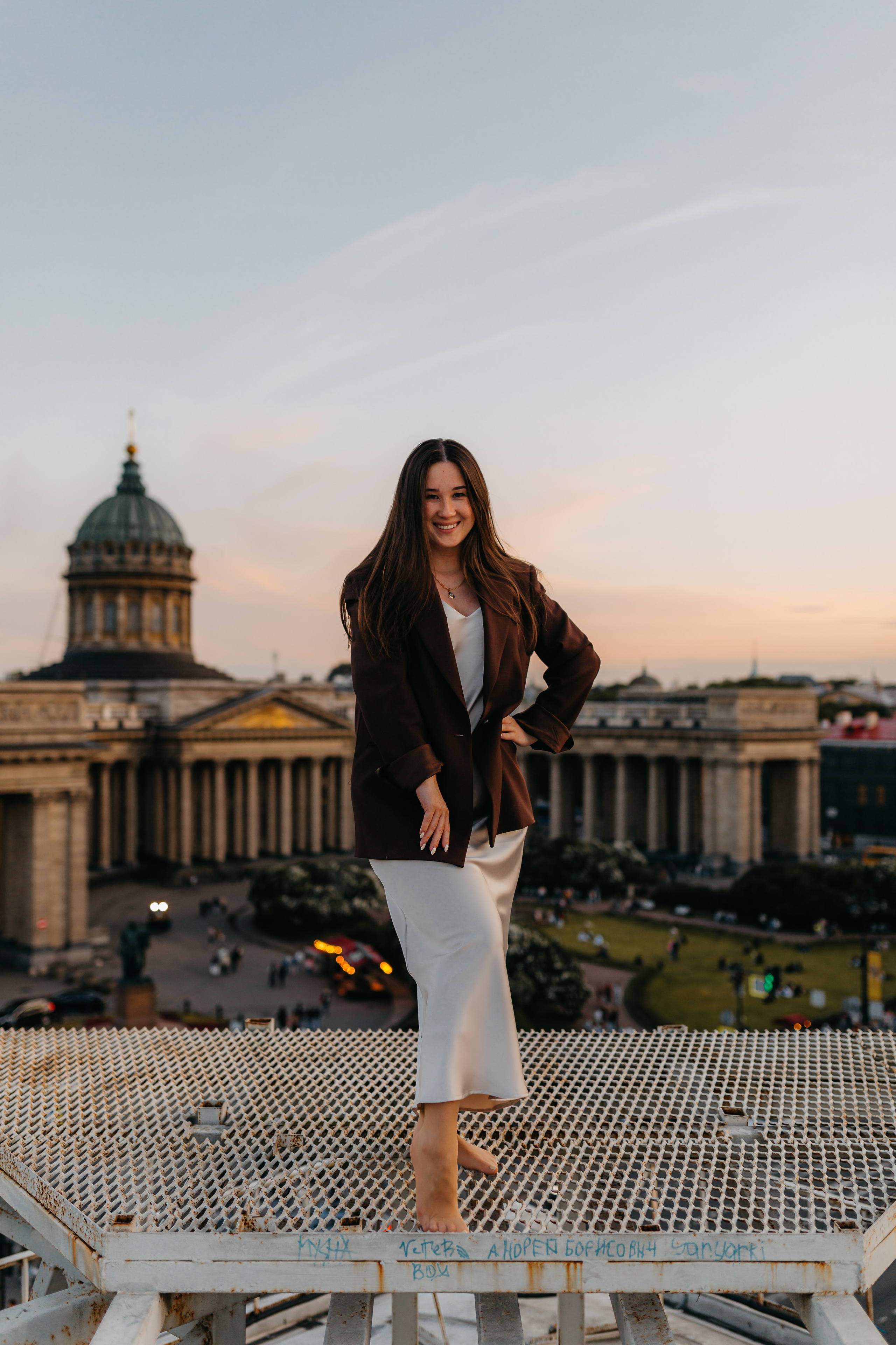 LoveStory на крышах Питера. Фотограф Санкт-Петербург Князева Елизавета