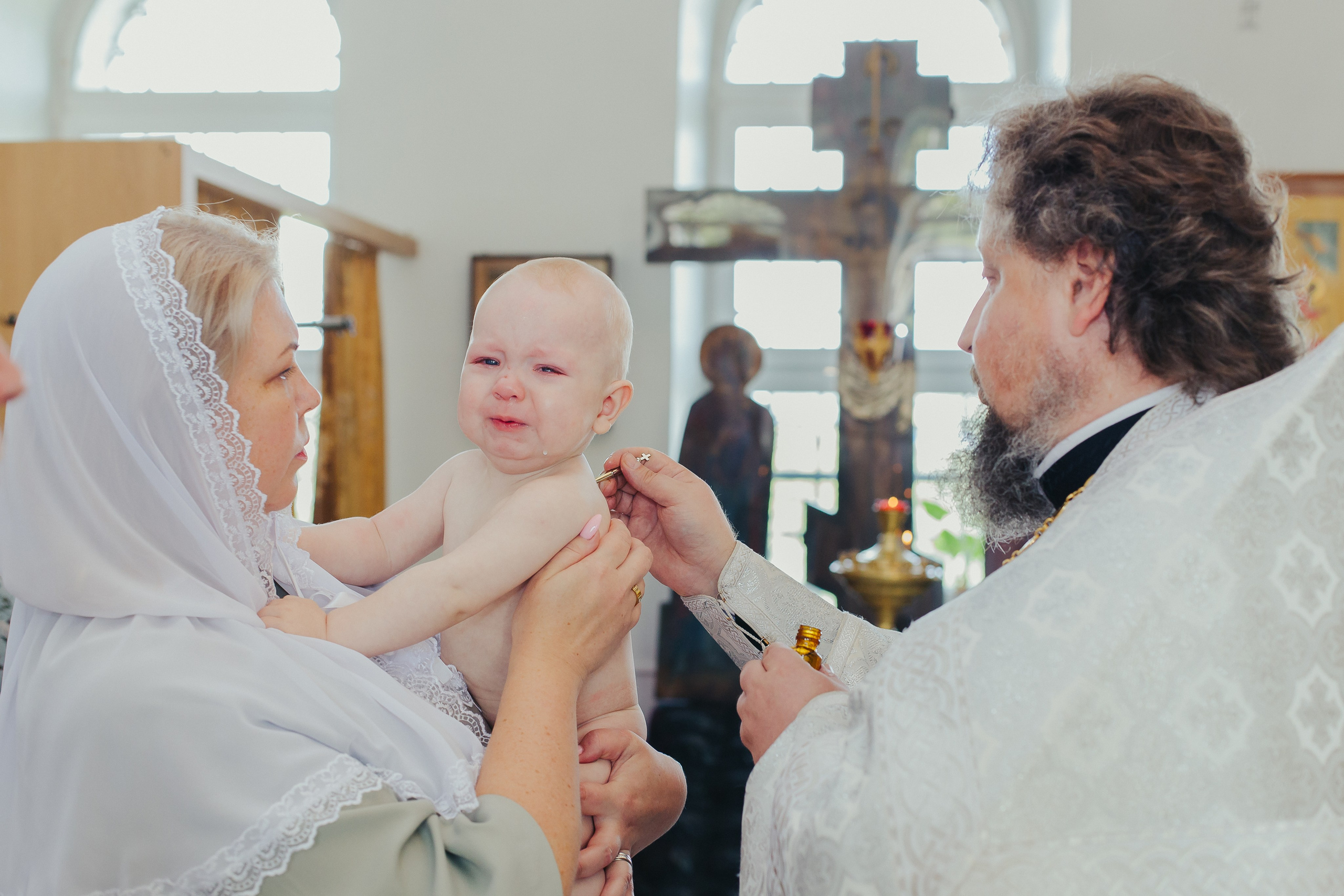 Фотосъемка Крещения в Сергиевом Посаде. Фотограф новорожденных и детский в Сергиевом Посаде Кругликова Юлия
