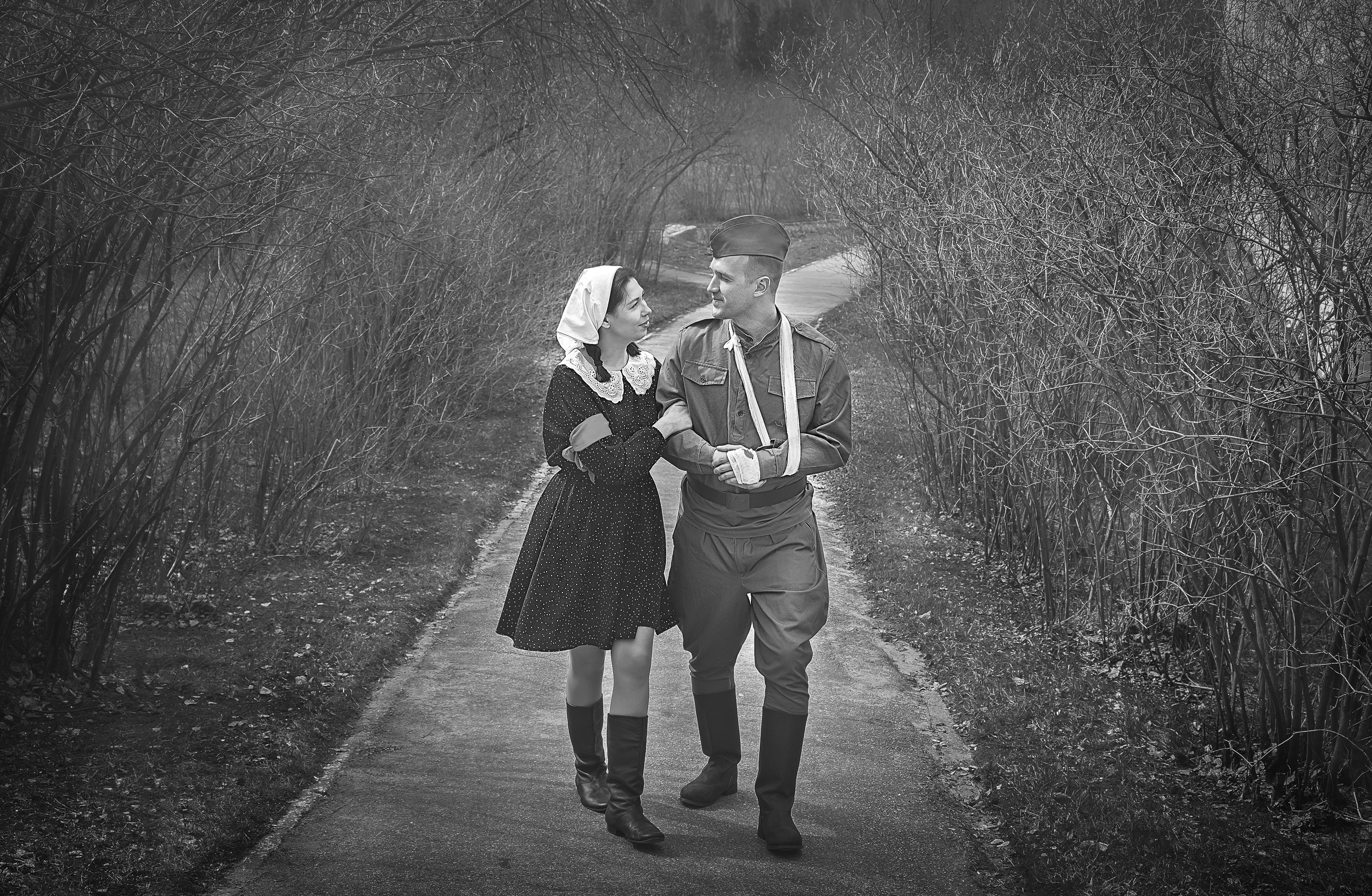 Фотопроект 9 мая! Был снят на территории Санатория Д. Дача, где в годы войны был госпиталь. Воссоздали картину тех лет. Свадебный и семейный фотограф в Кыштыме Челябинске Марина Шигапова