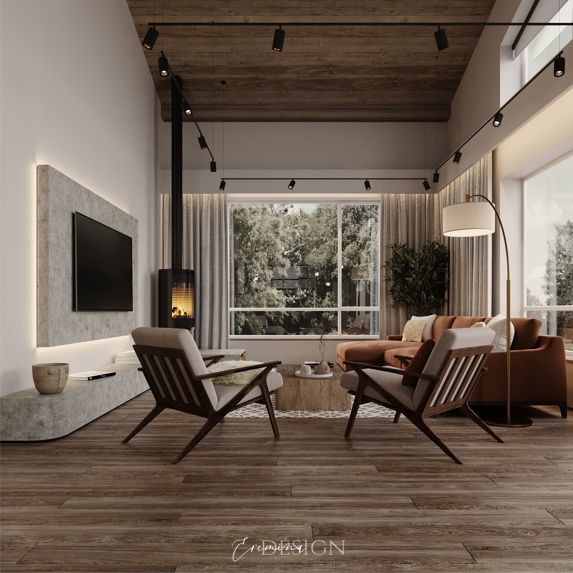 Загородный дом 150 м². Дизайнер интерьера Еремина Юлия