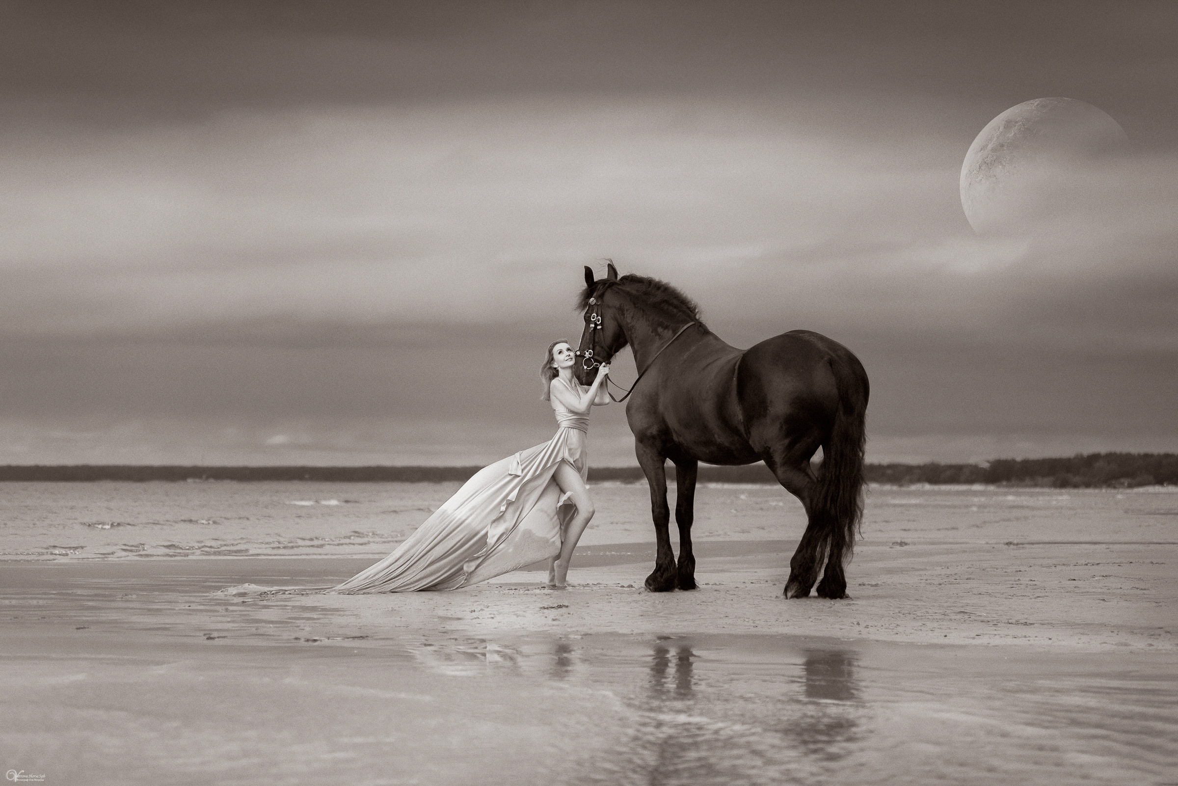 Оля и Фрея_Лунное настроение. Фотограф женский и мужской портрет Санкт-Петербург