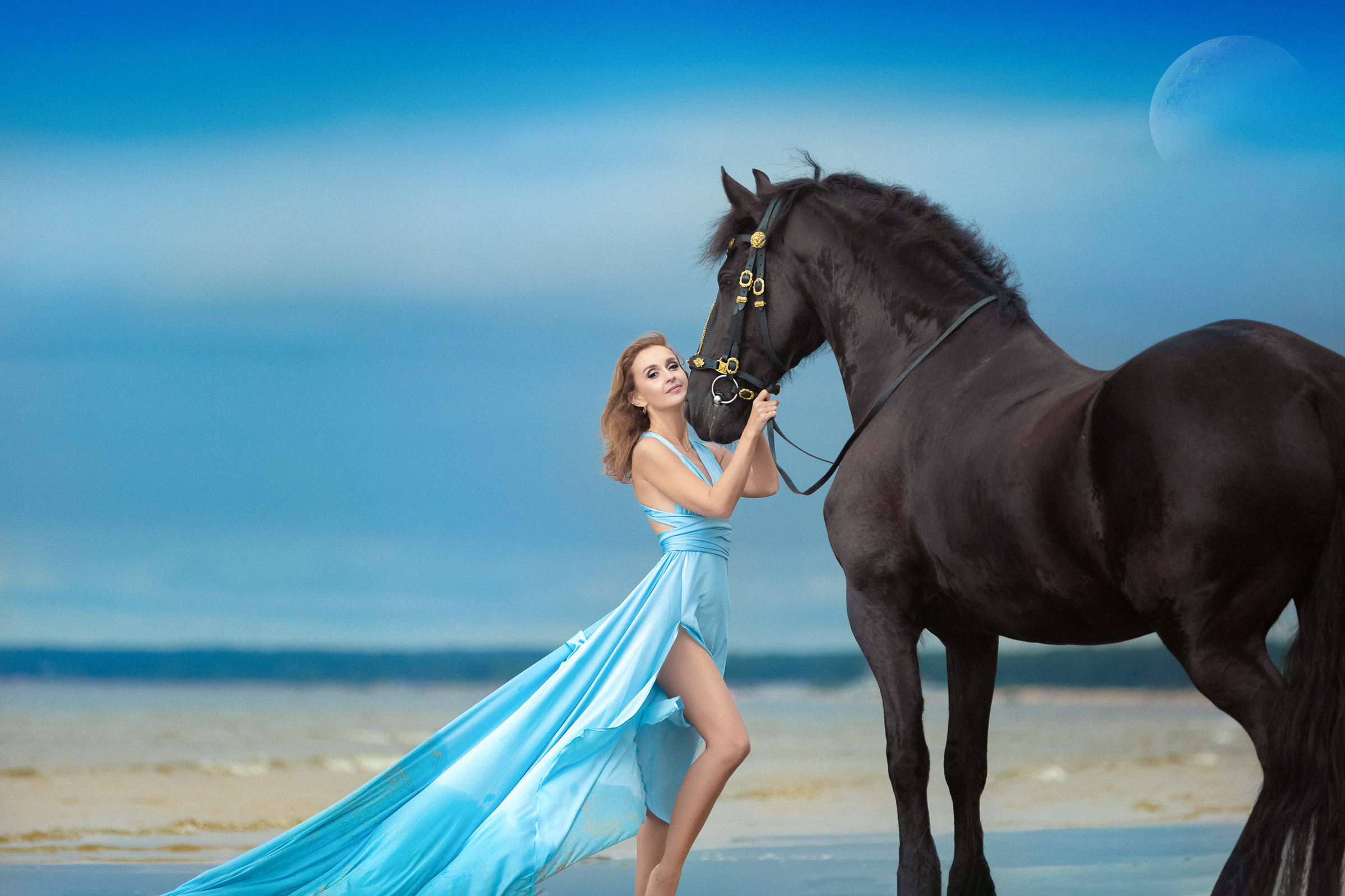 Оля и Фрея_Лунное настроение. Фотограф женский и мужской портрет Санкт-Петербург