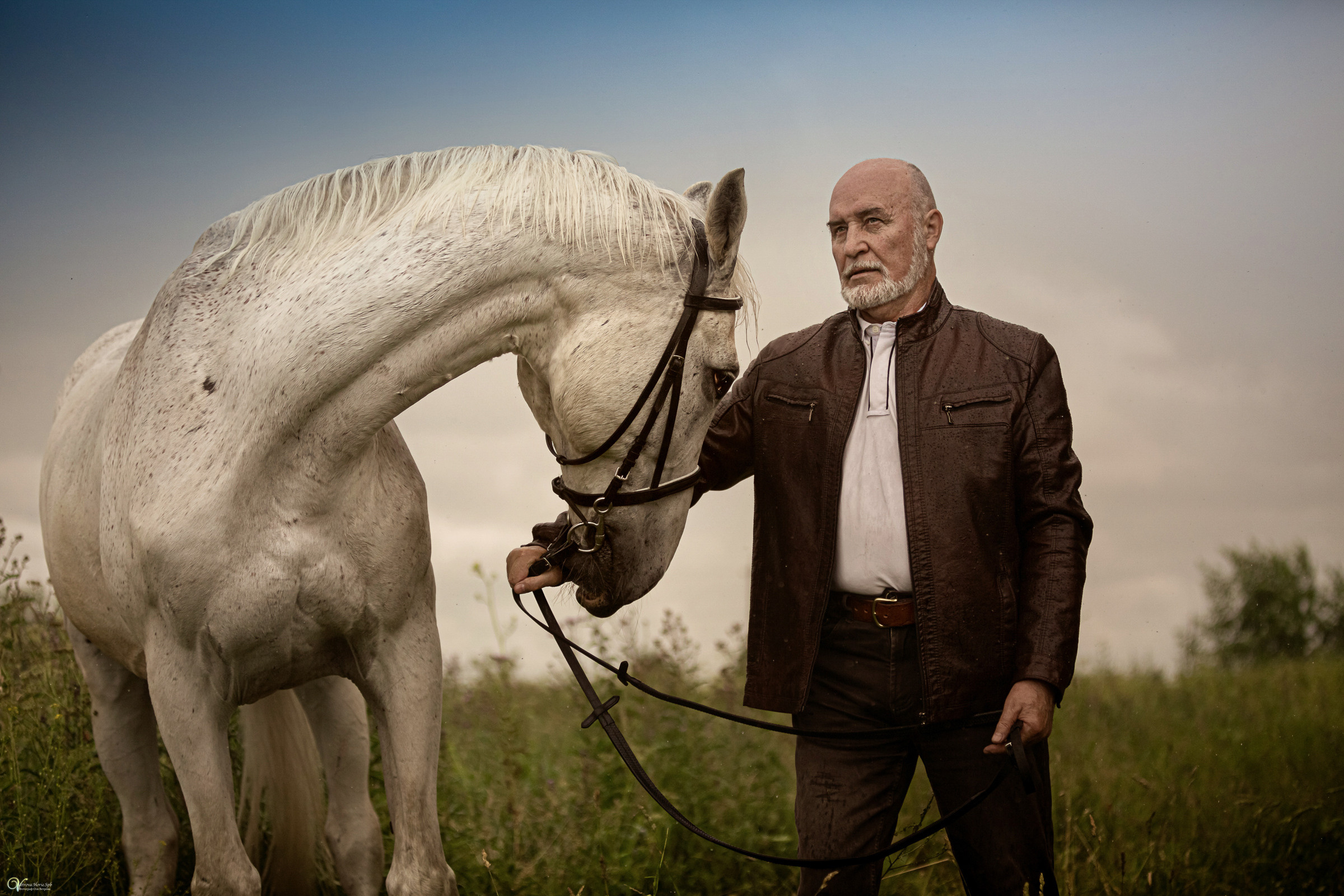 В ливень_Мужской портрет. Фотограф женский и мужской портрет Санкт-Петербург