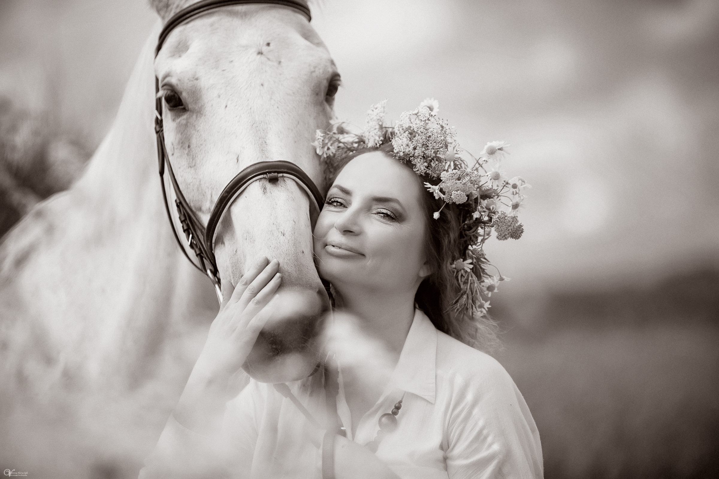 В поле с ромашками. Фотограф женский и мужской портрет Санкт-Петербург