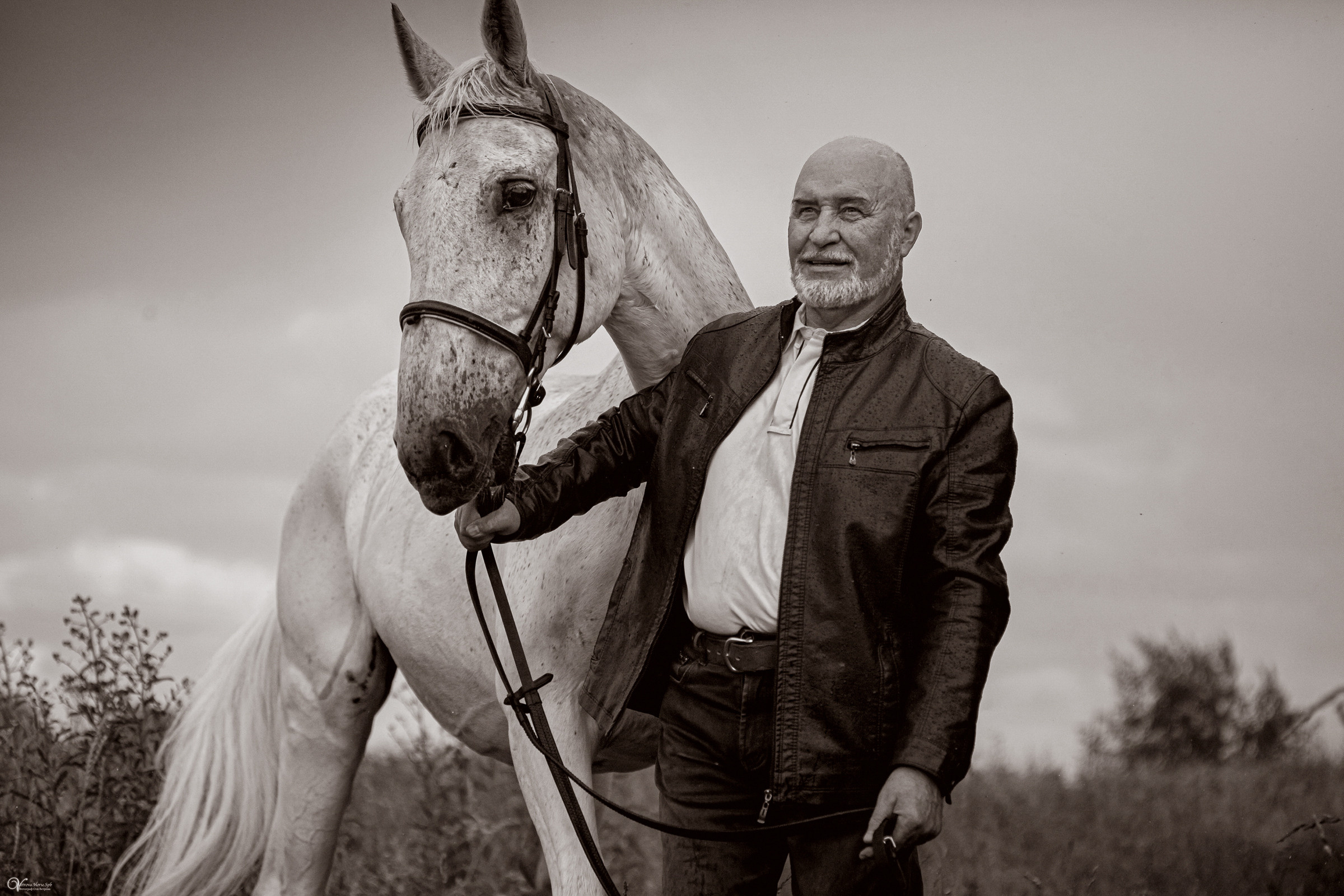 В ливень_Мужской портрет. Фотограф женский и мужской портрет Санкт-Петербург