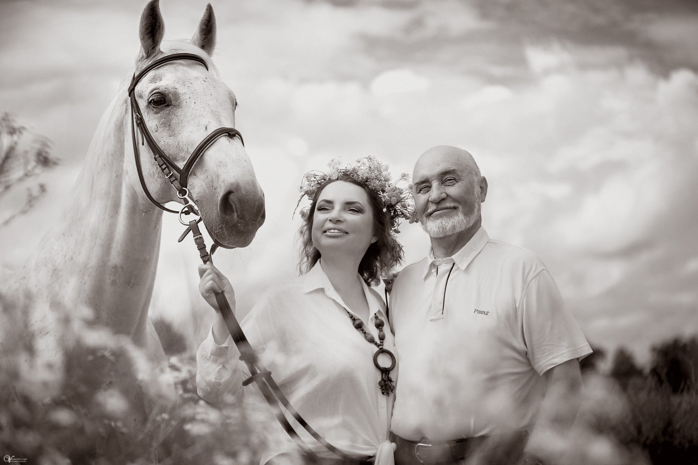 В поле с ромашками. Фотограф женский и мужской портрет Санкт-Петербург