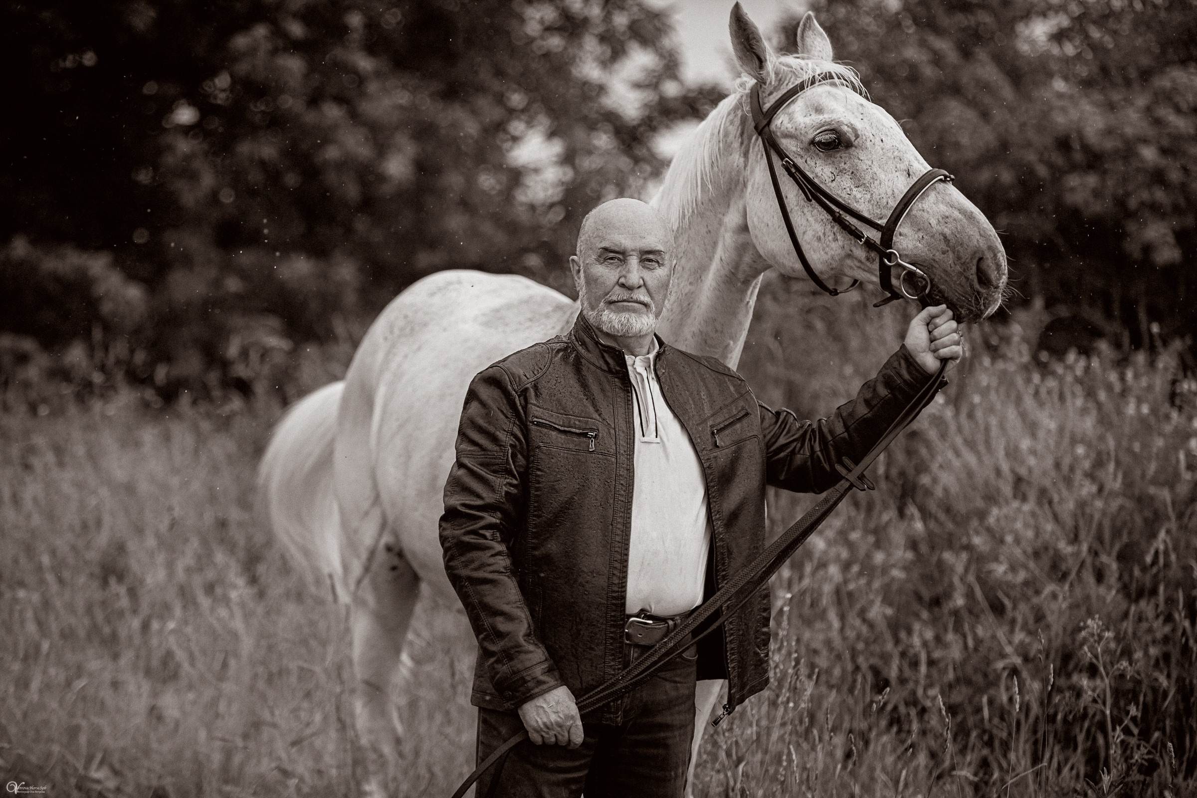 В ливень_Мужской портрет. Фотограф женский и мужской портрет Санкт-Петербург