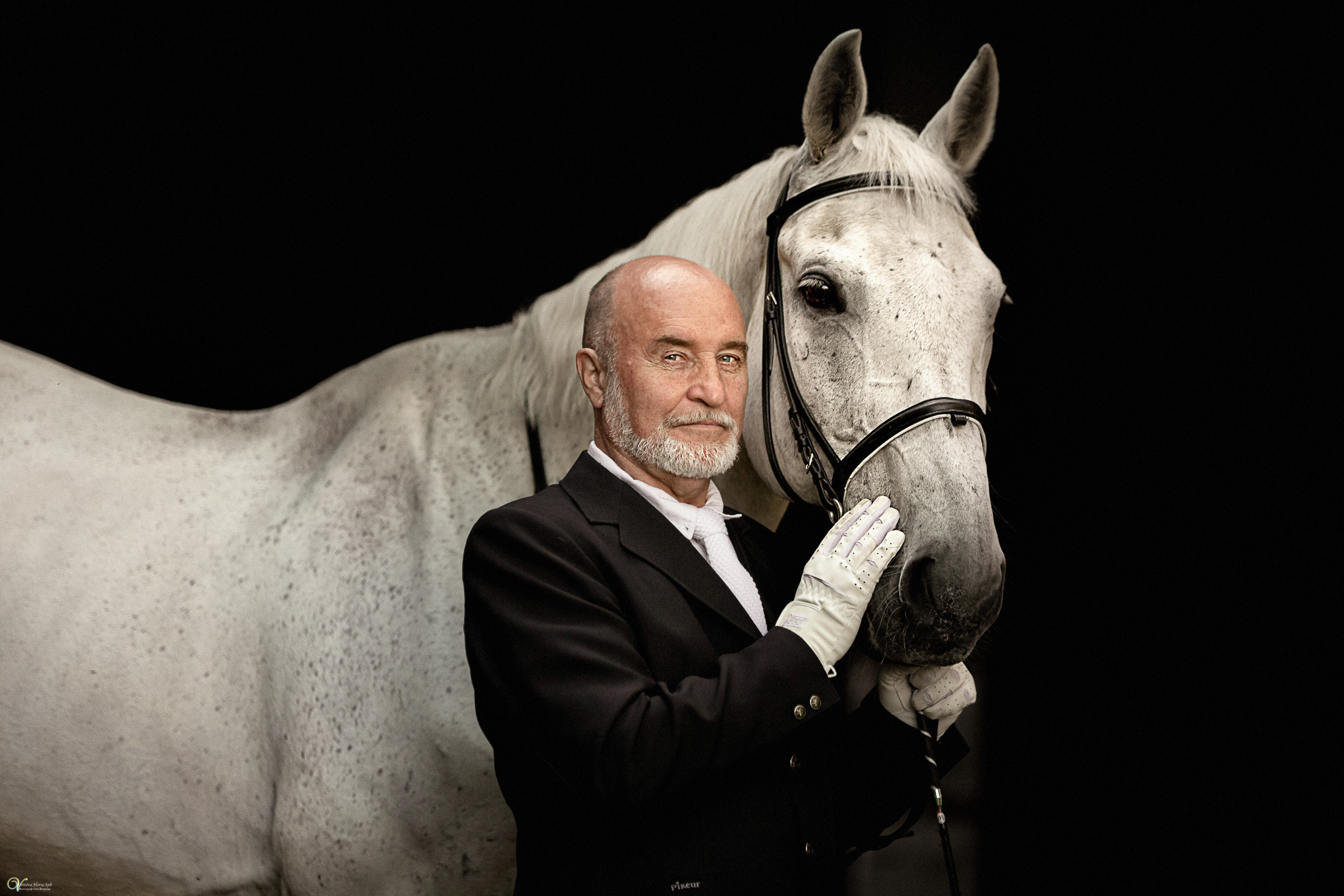 Портрет конника с одной лошадью. Фотограф женский и мужской портрет Санкт-Петербург