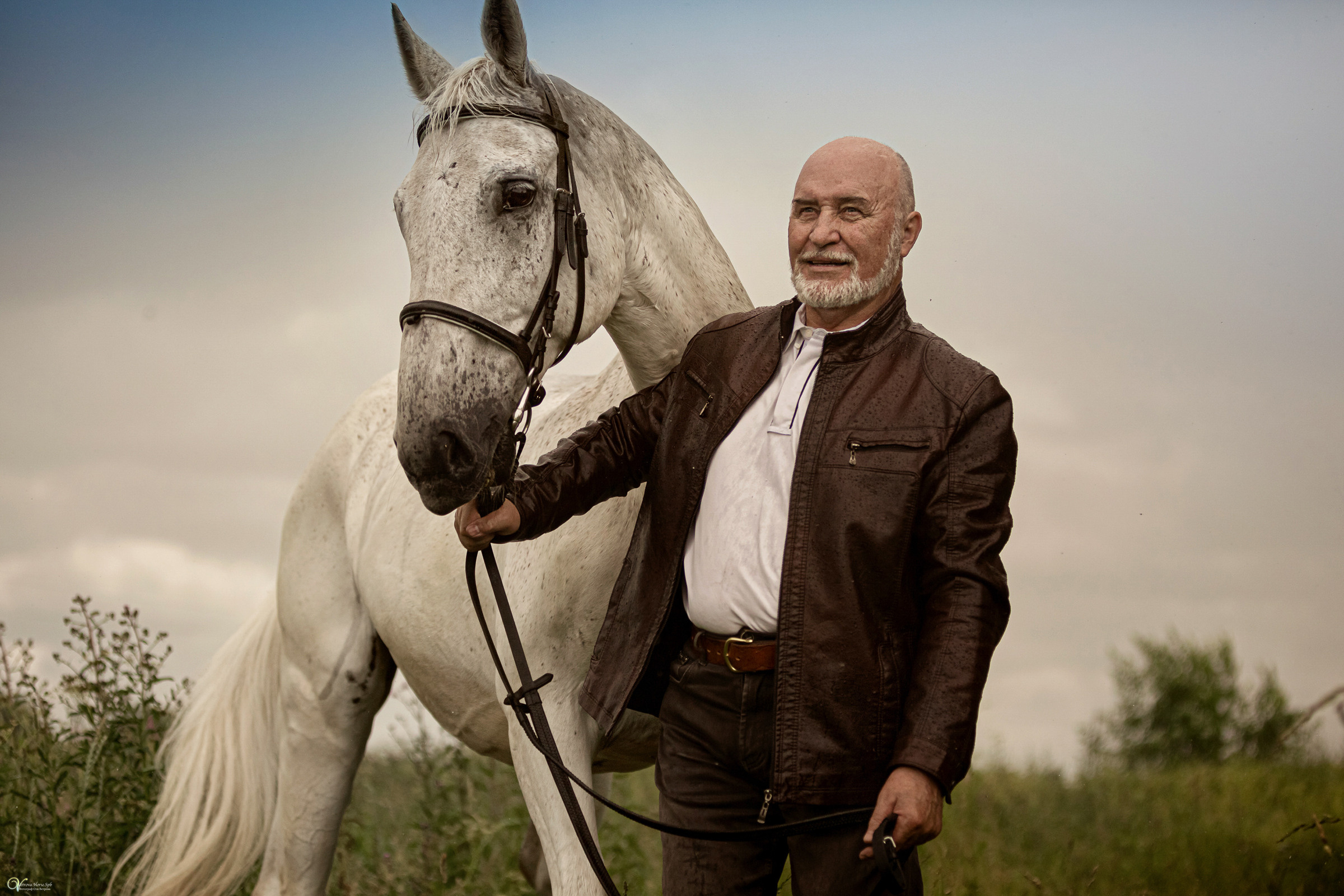 В ливень_Мужской портрет. Фотограф женский и мужской портрет Санкт-Петербург