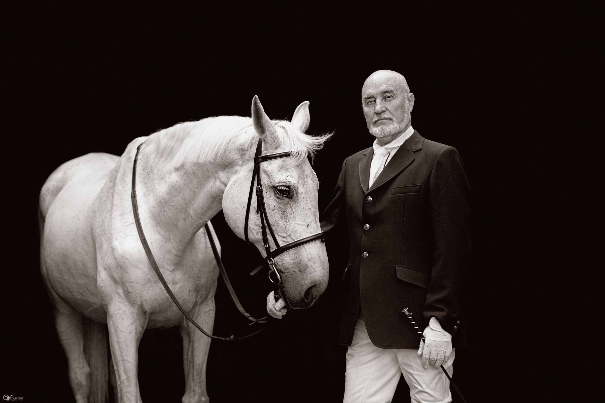 Портрет конника с одной лошадью. Фотограф женский и мужской портрет Санкт-Петербург