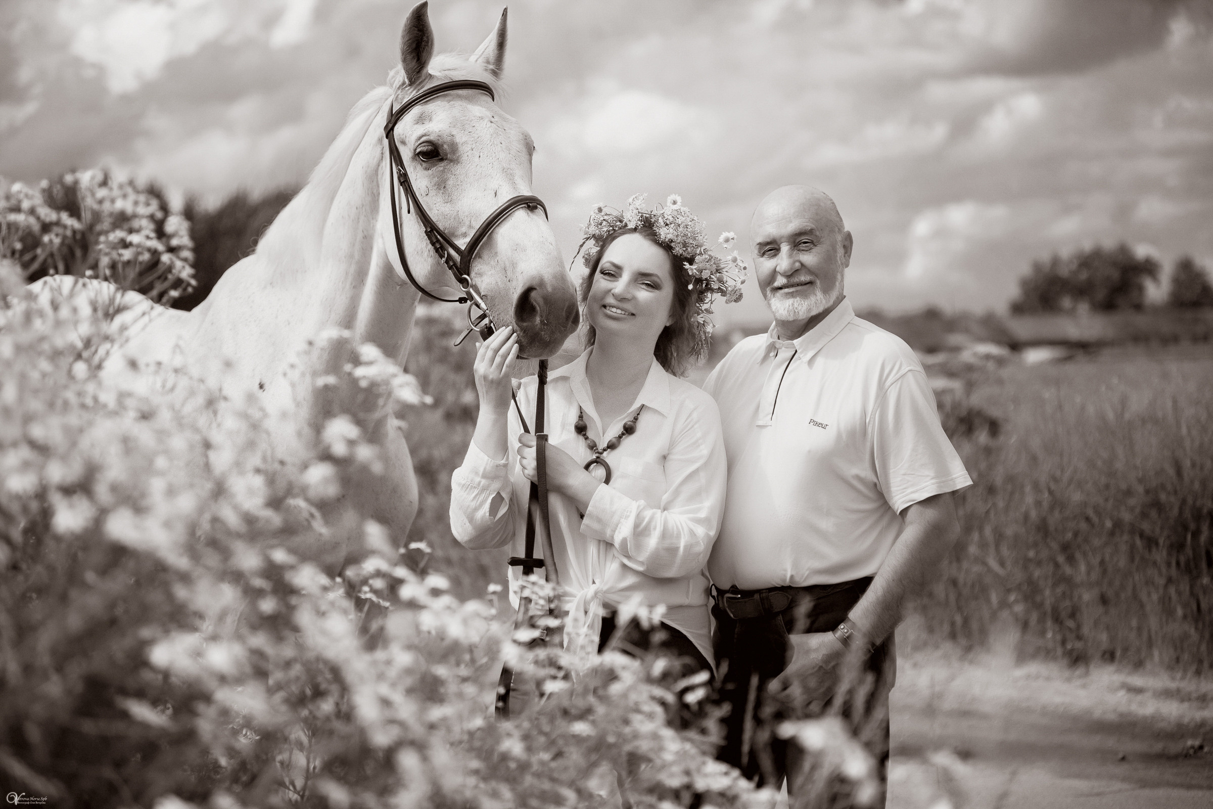В поле с ромашками. Фотограф женский и мужской портрет Санкт-Петербург