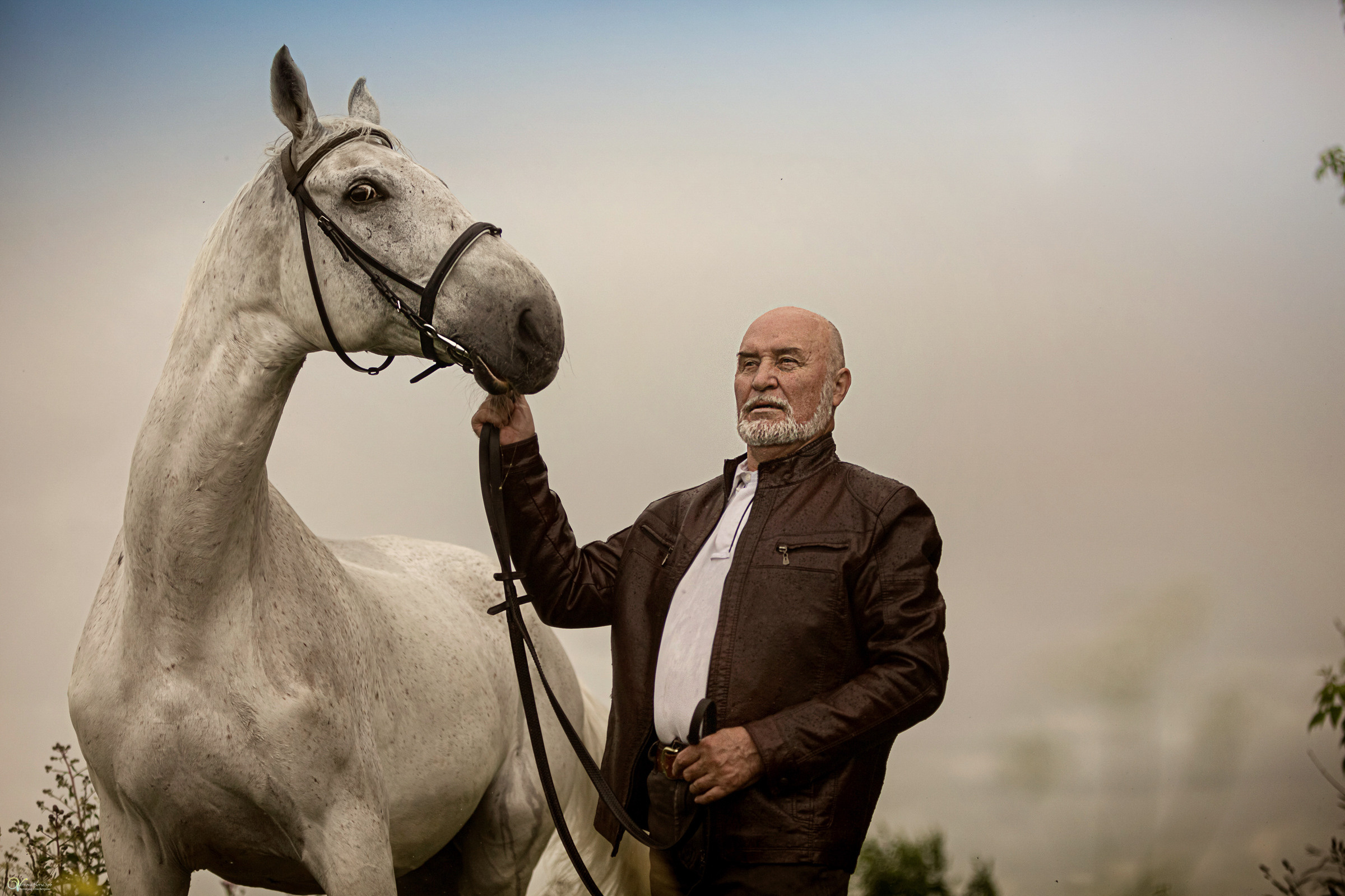 В ливень_Мужской портрет. Фотограф женский и мужской портрет Санкт-Петербург