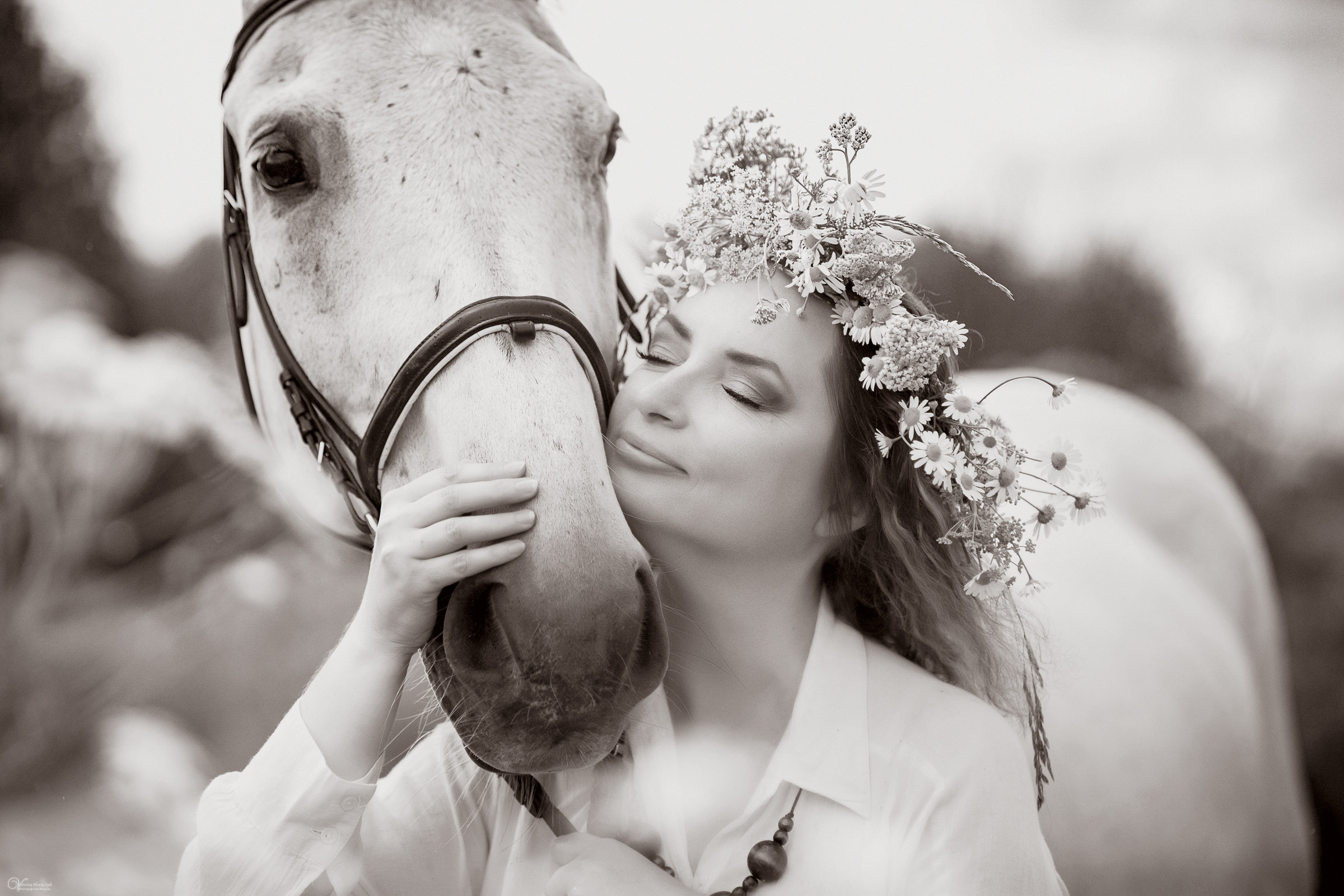В поле с ромашками. Фотограф женский и мужской портрет Санкт-Петербург