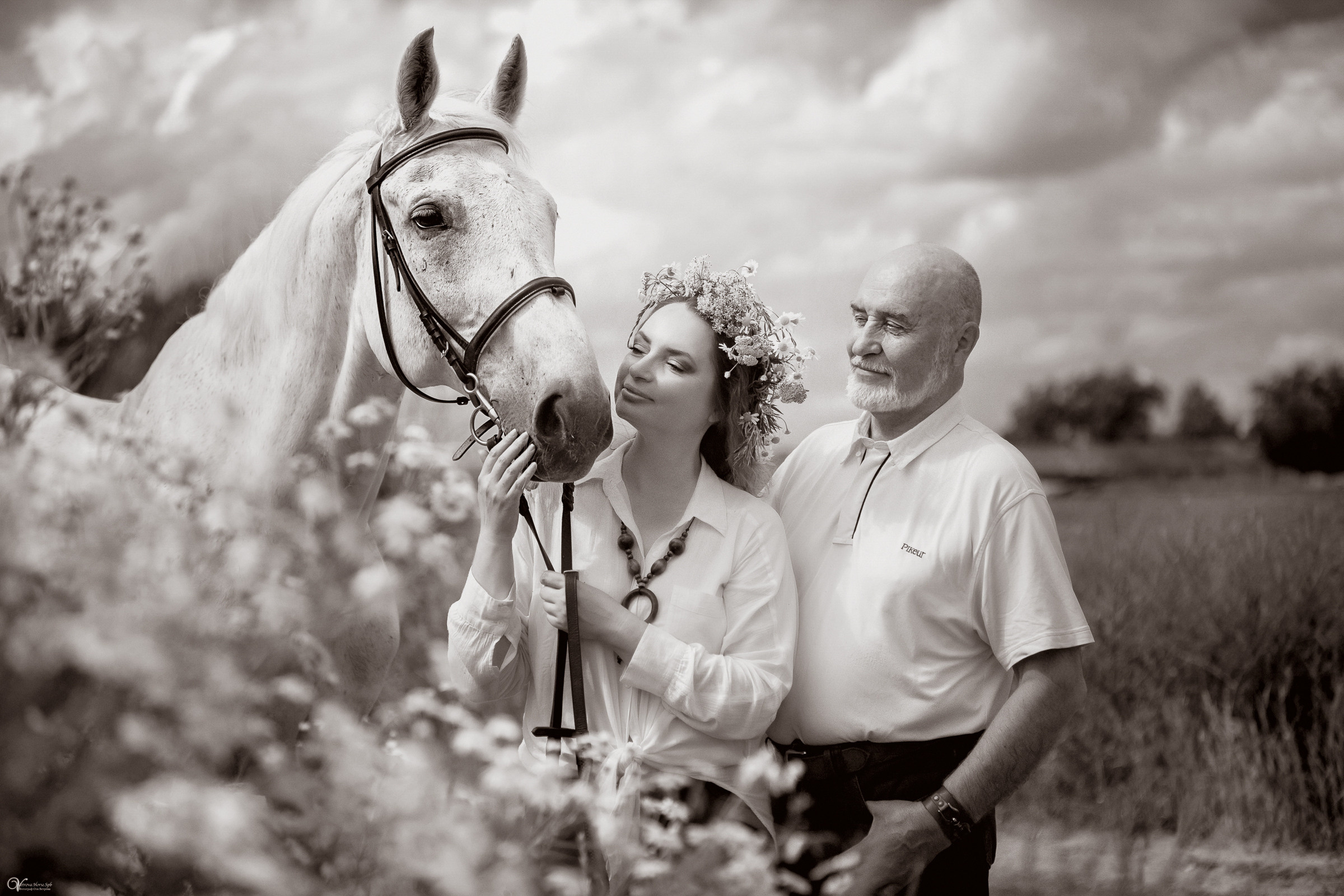 В поле с ромашками. Фотограф женский и мужской портрет Санкт-Петербург