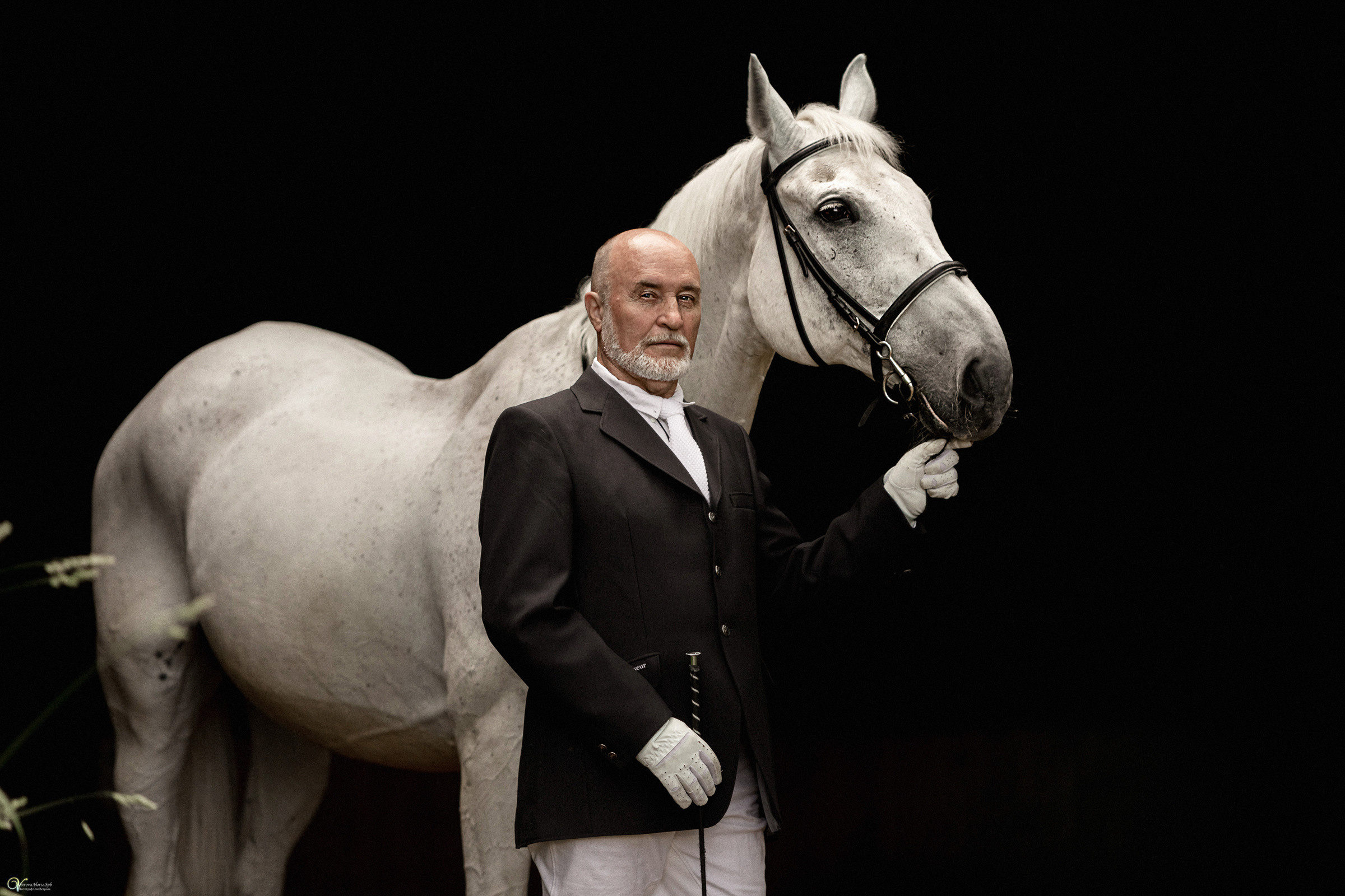 Портрет конника с одной лошадью. Фотограф женский и мужской портрет Санкт-Петербург