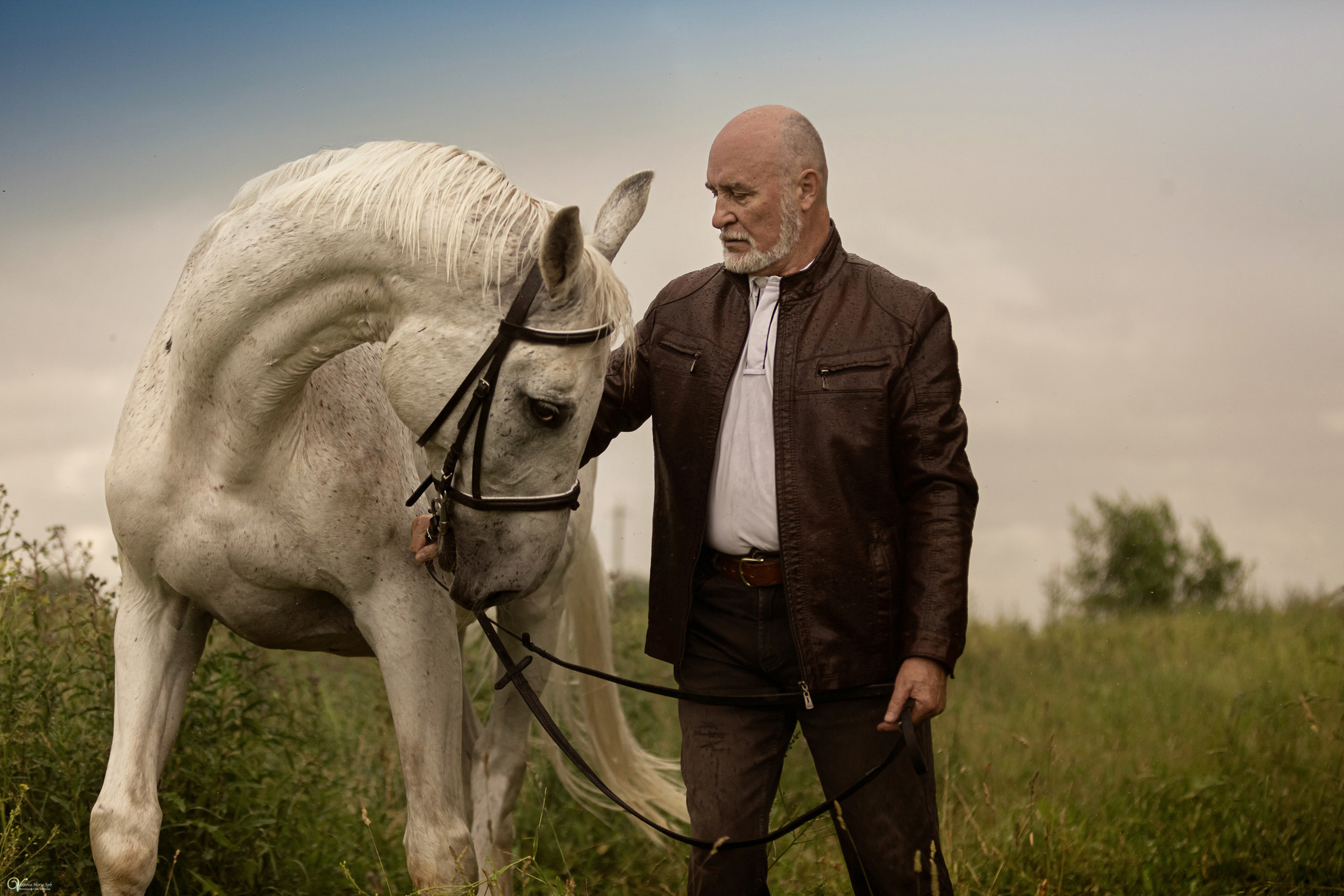 В ливень_Мужской портрет. Фотограф женский и мужской портрет Санкт-Петербург