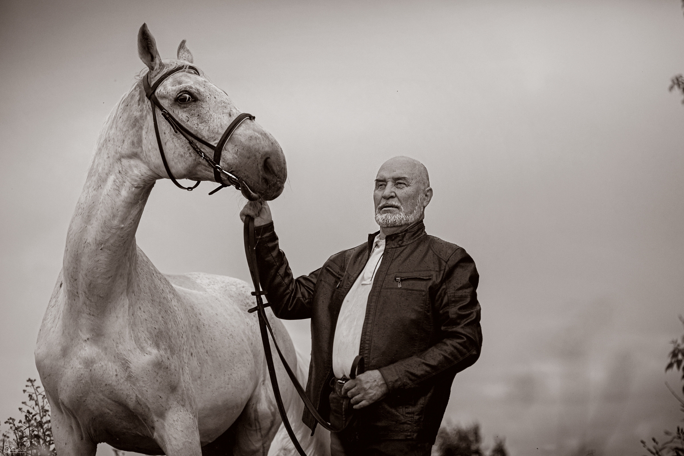 В ливень_Мужской портрет. Фотограф женский и мужской портрет Санкт-Петербург