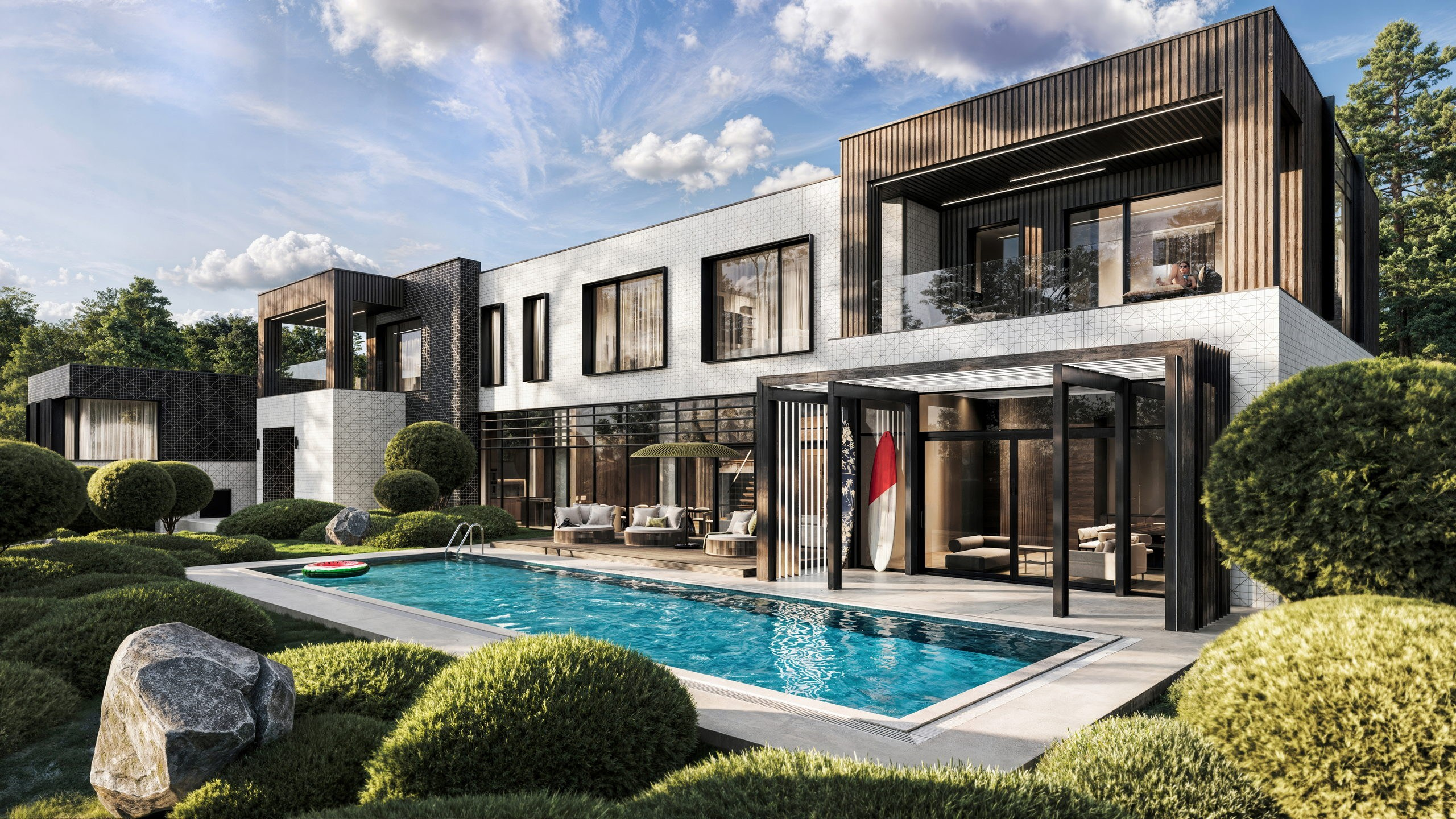 Дом от дизайн студии RED ROBOT DESIGN. Архитектор | дизайнер | художник Сергей Ратчин в Москве