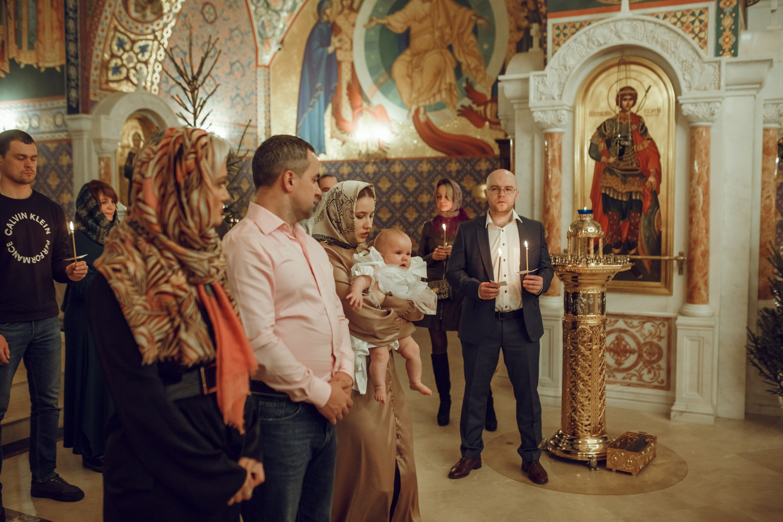 Крещение Виктории. Фотограф на Крещение, семейный фотограф в Москве