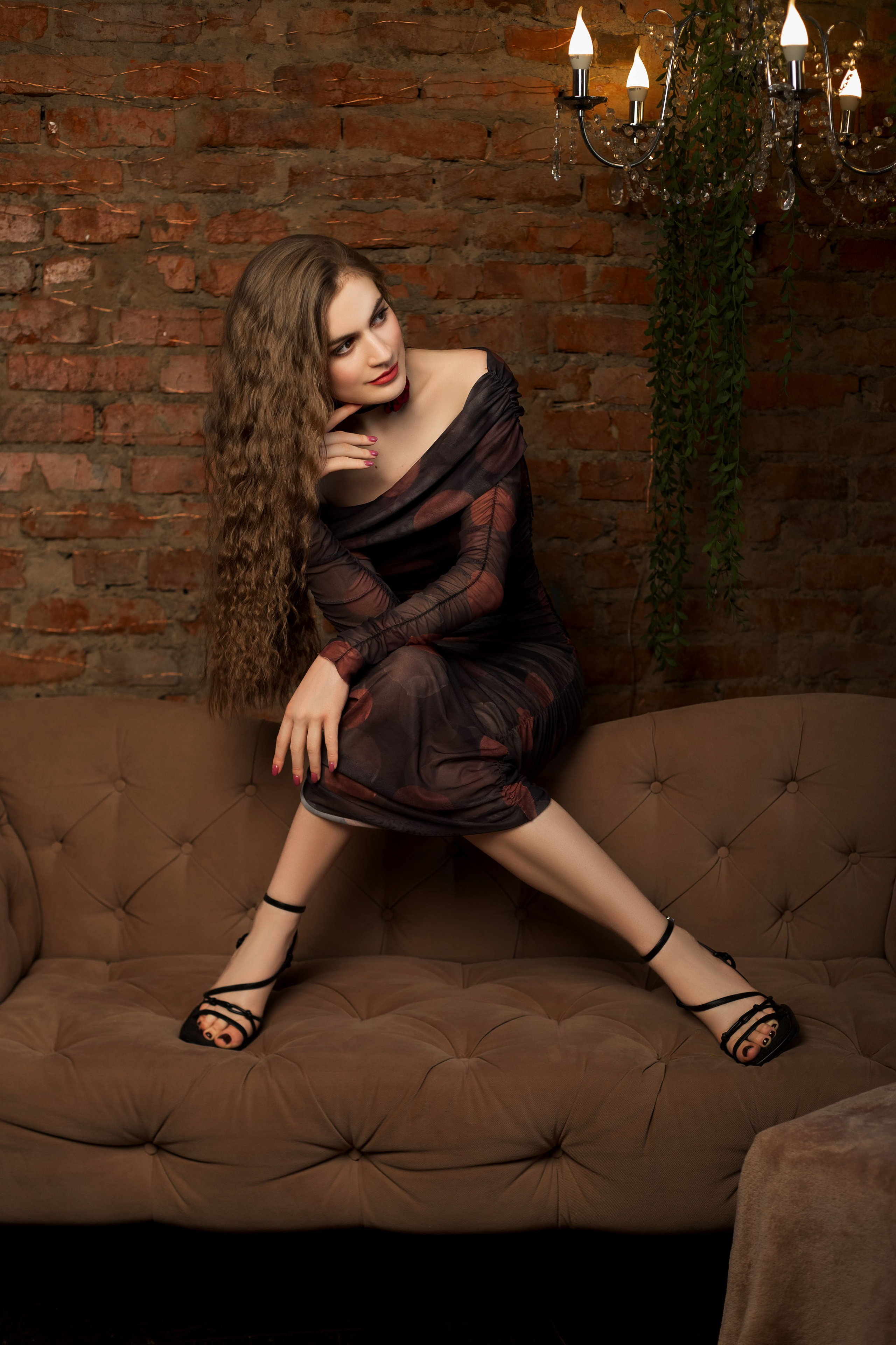 Фотосессия девушки в студии