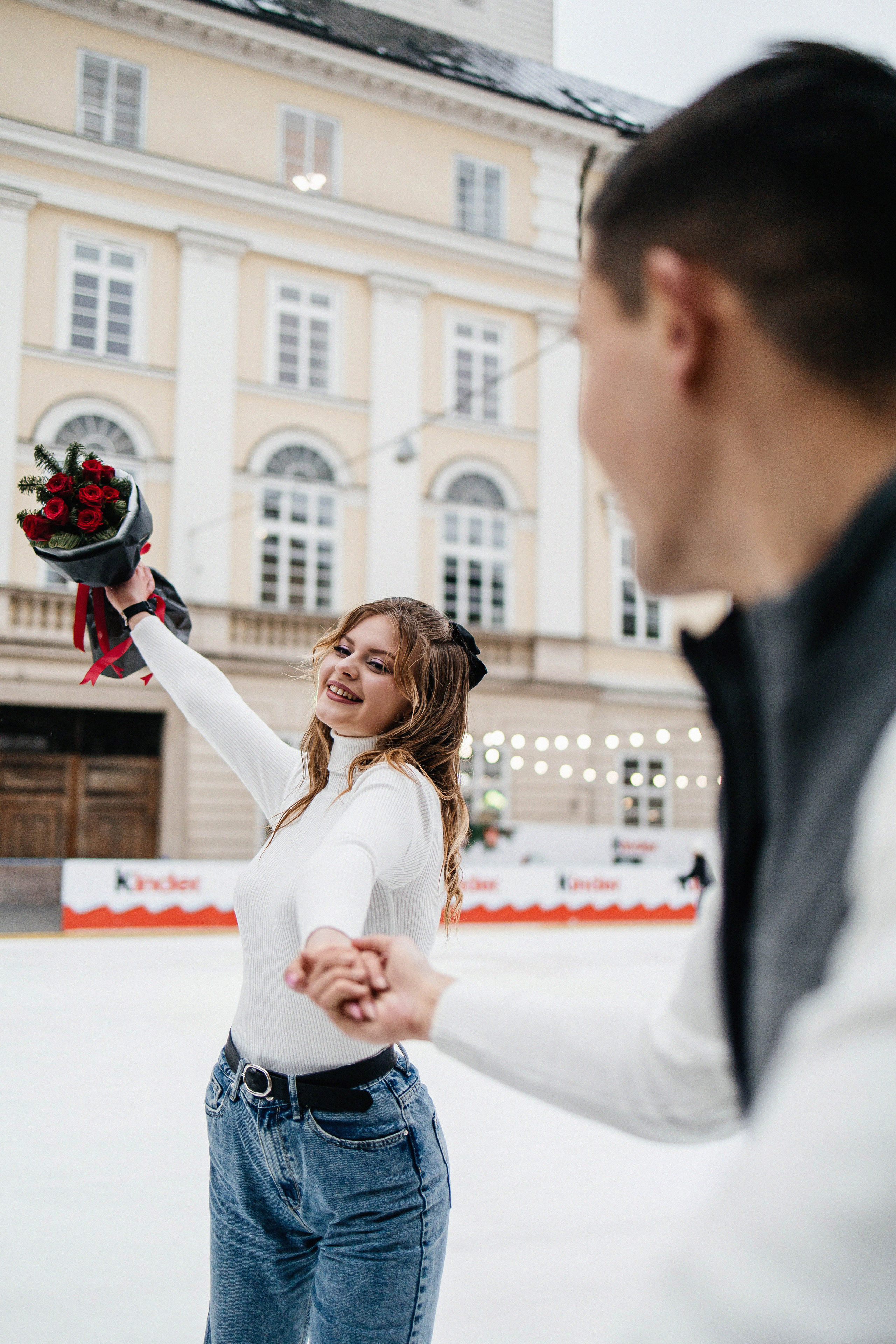 На катке во Львове. Свадебный и портретный фотограф Минск Евсович Инна