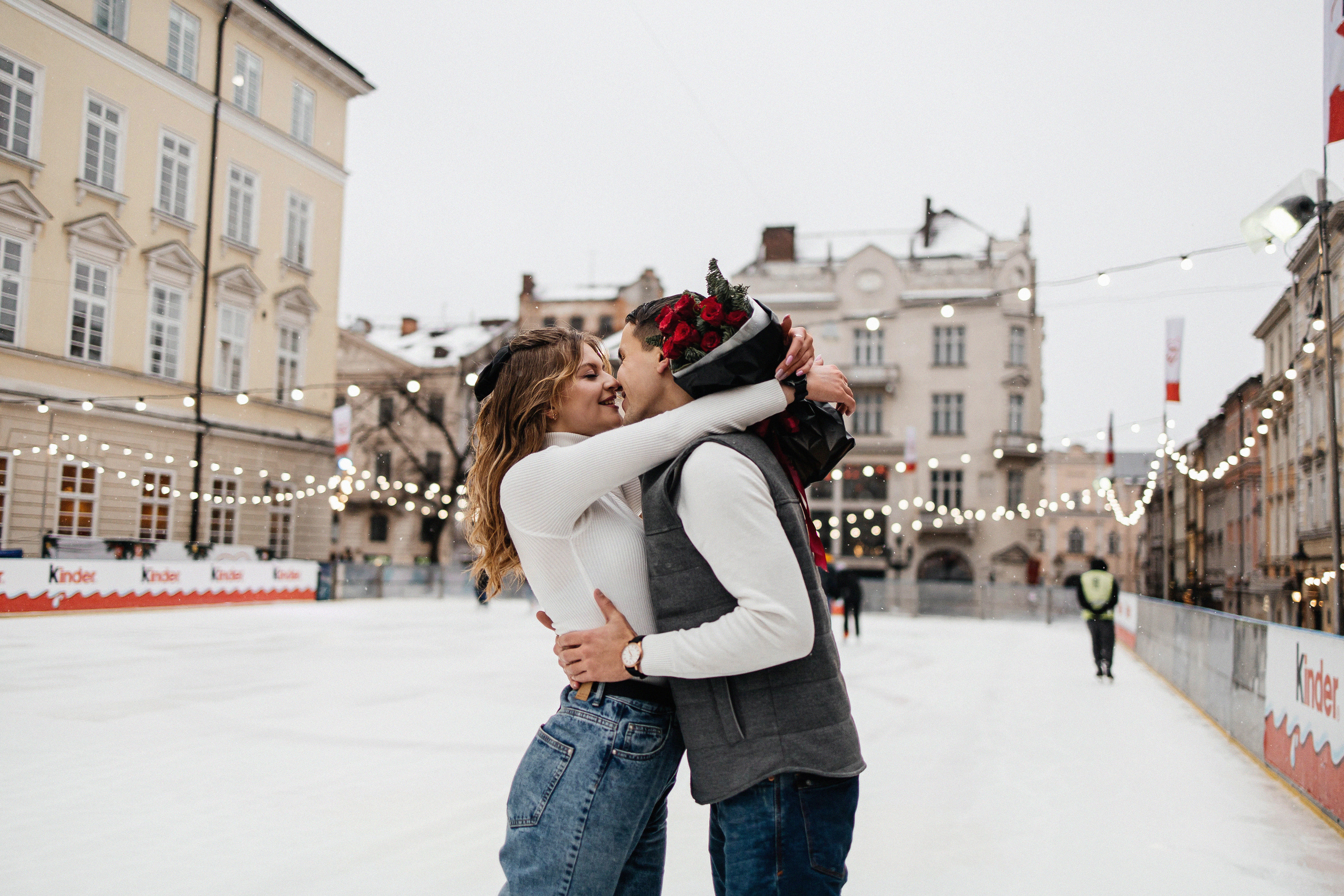 На катке во Львове. Свадебный и портретный фотограф Минск Евсович Инна