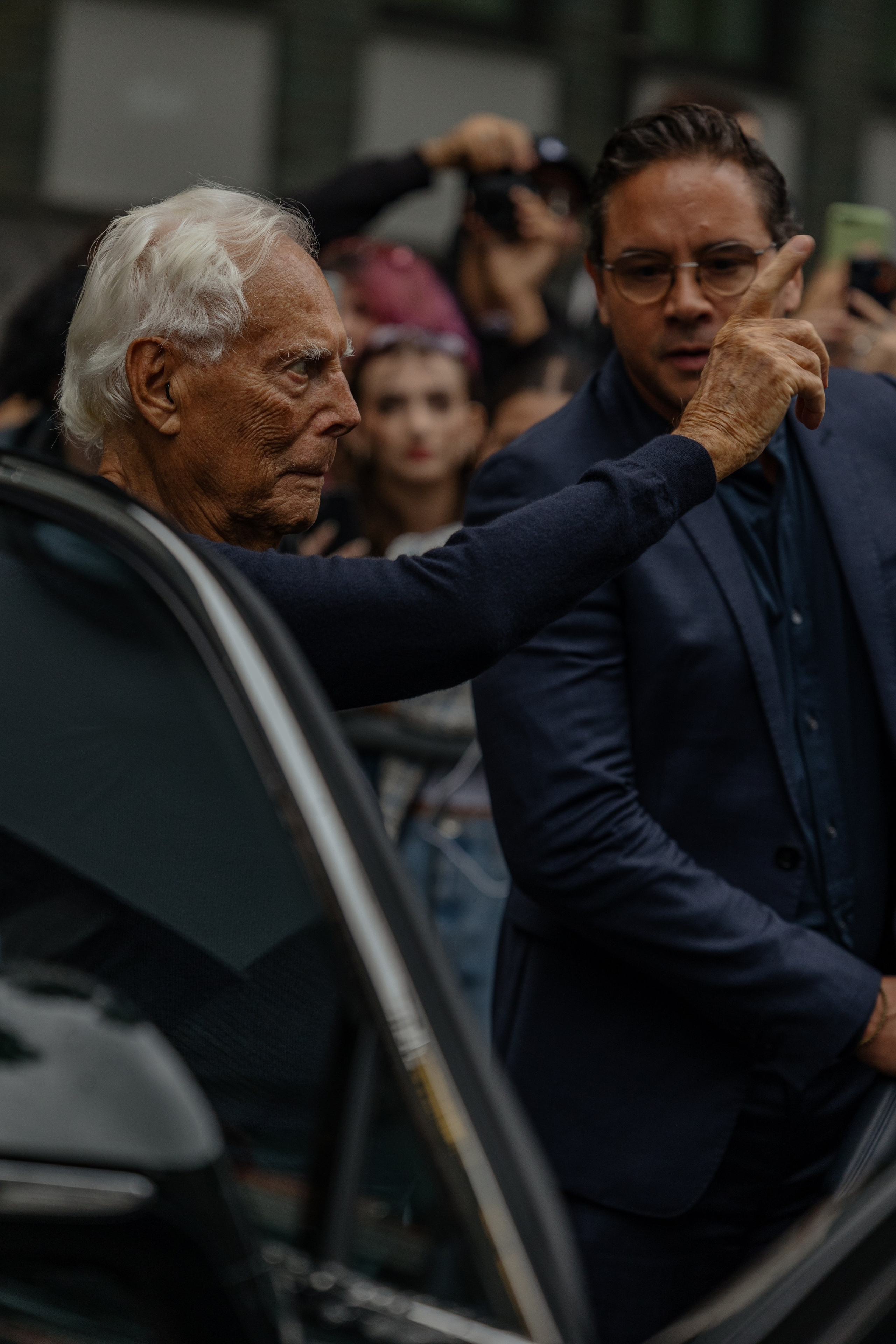 MFW SPRING/SUMMER 2024 EMPORIO ARMANI. Photographer in Milan Ivan Goncharov