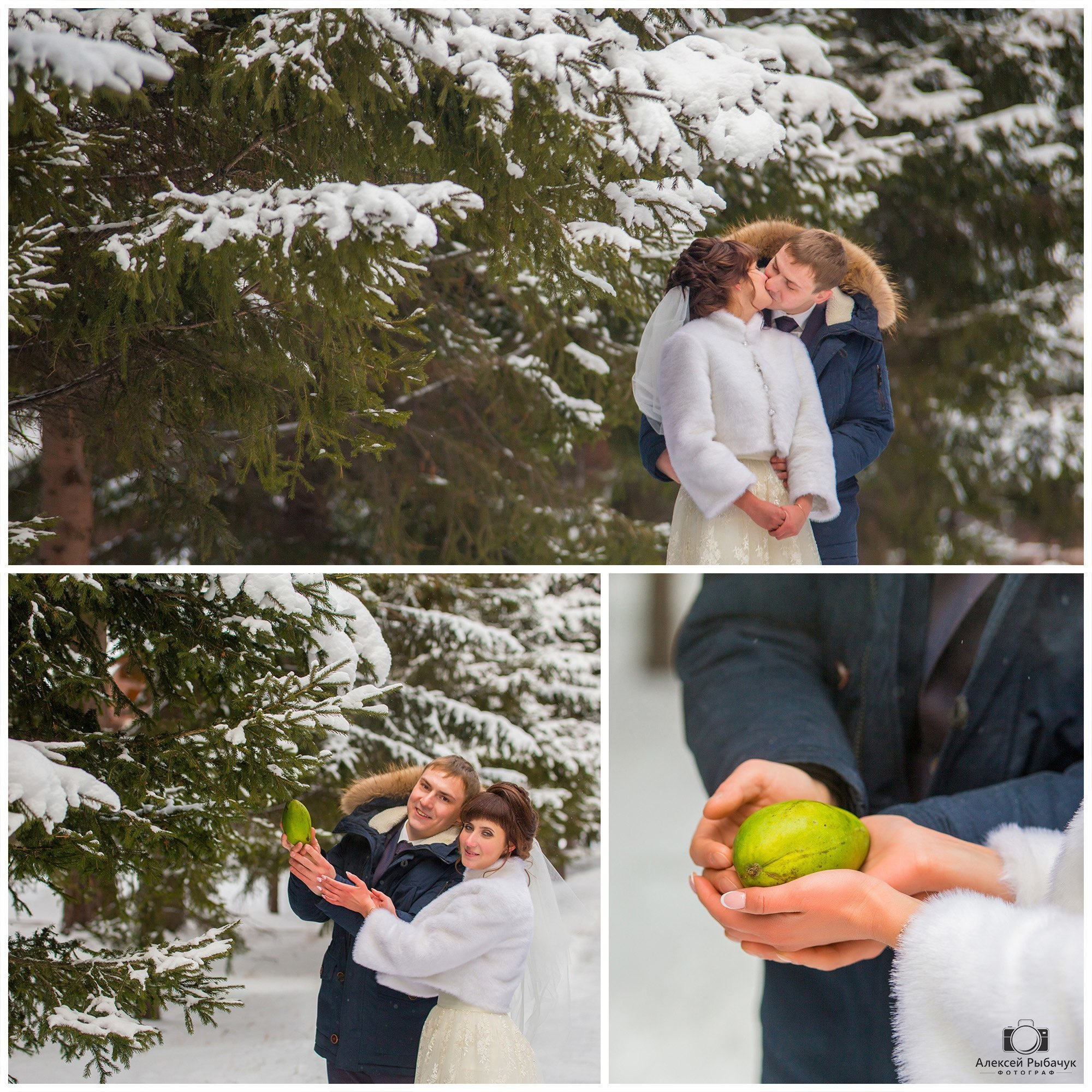 Зимние свадебные фотосессии в Иркутске. Фотограф видеограф Иркутск фото видео студия Алексея Марамзина