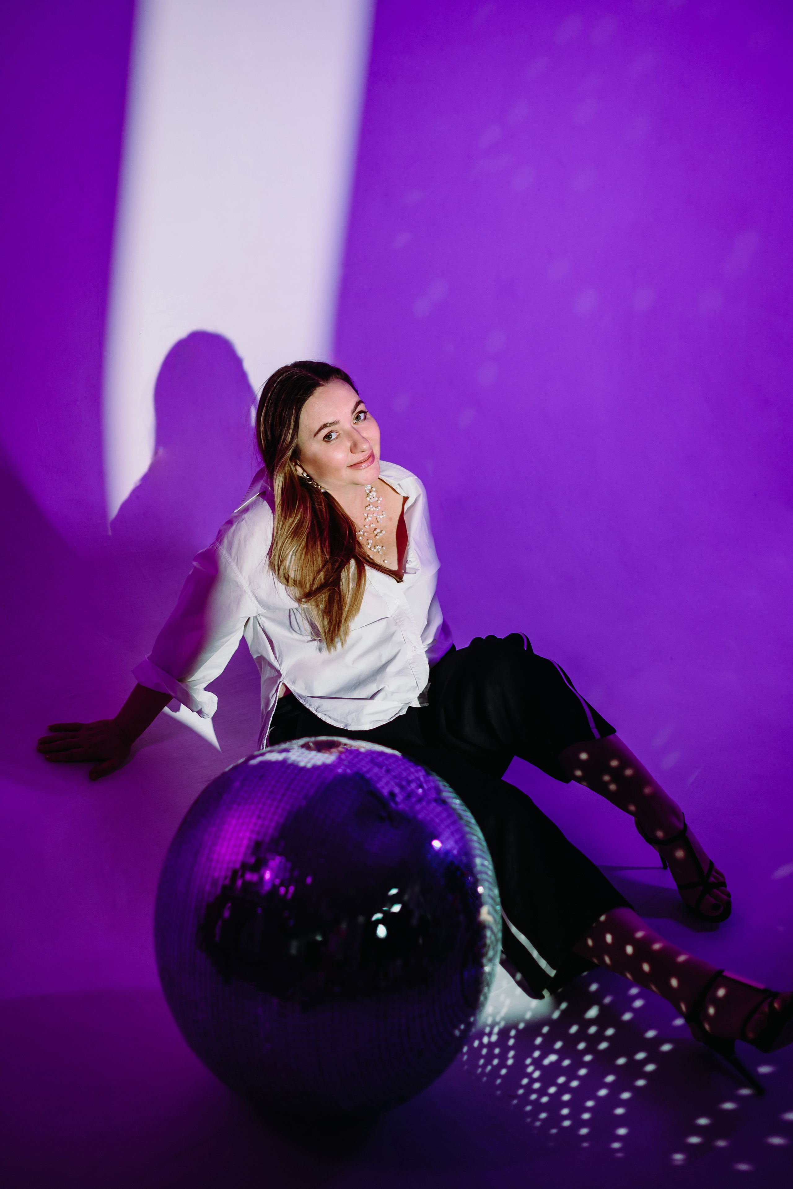 Фотосессия Анеты с цветным светом