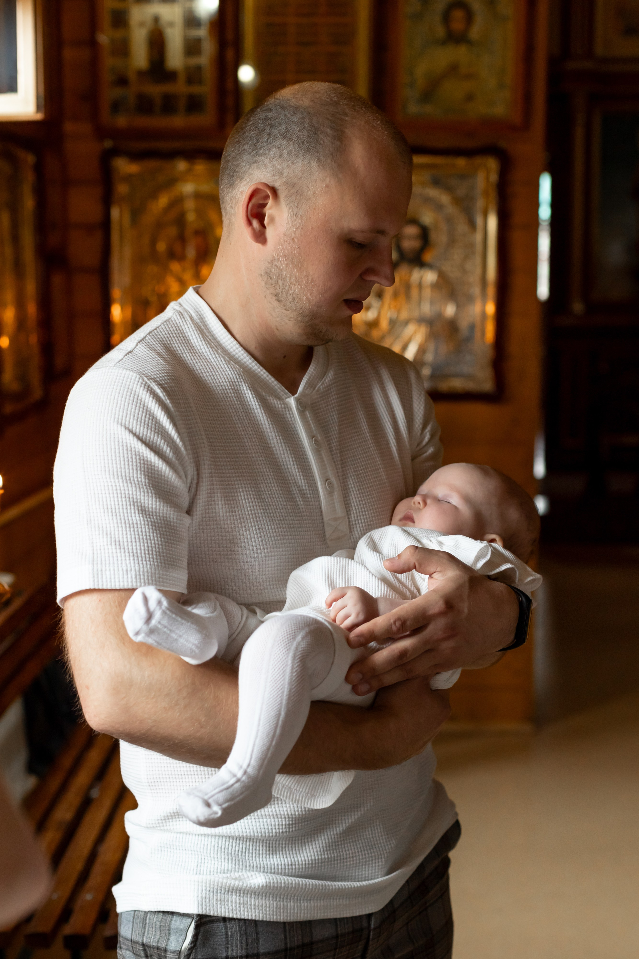 Таинство крещения Храм Святого страстотерпца Императора Николая Второго (г. Щелково). Фотограф Щелково/ Москва Татьяна Жучкова