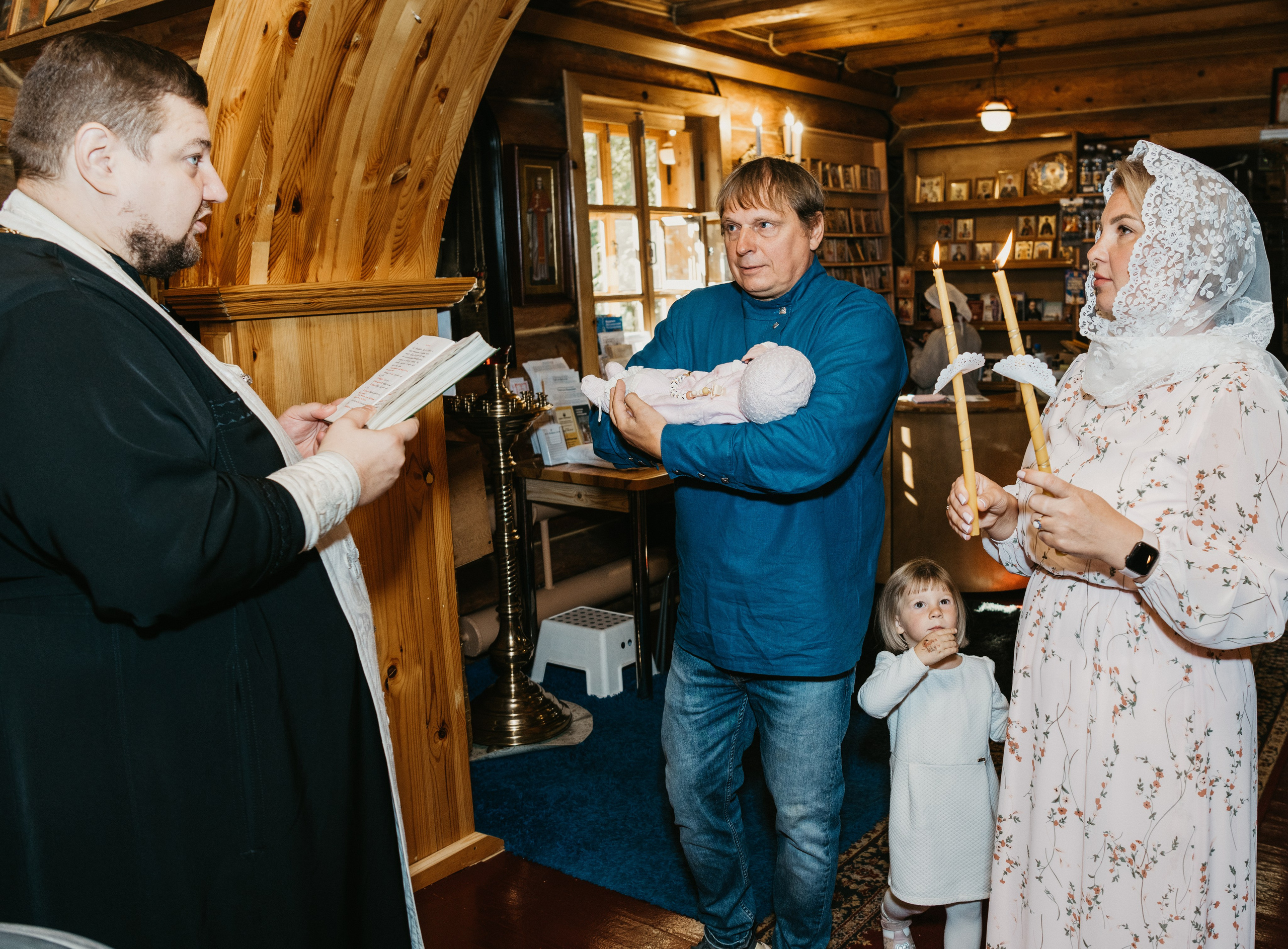 Крещение Елизаветы. Фотограф на выписку из роддома в Москве и МО