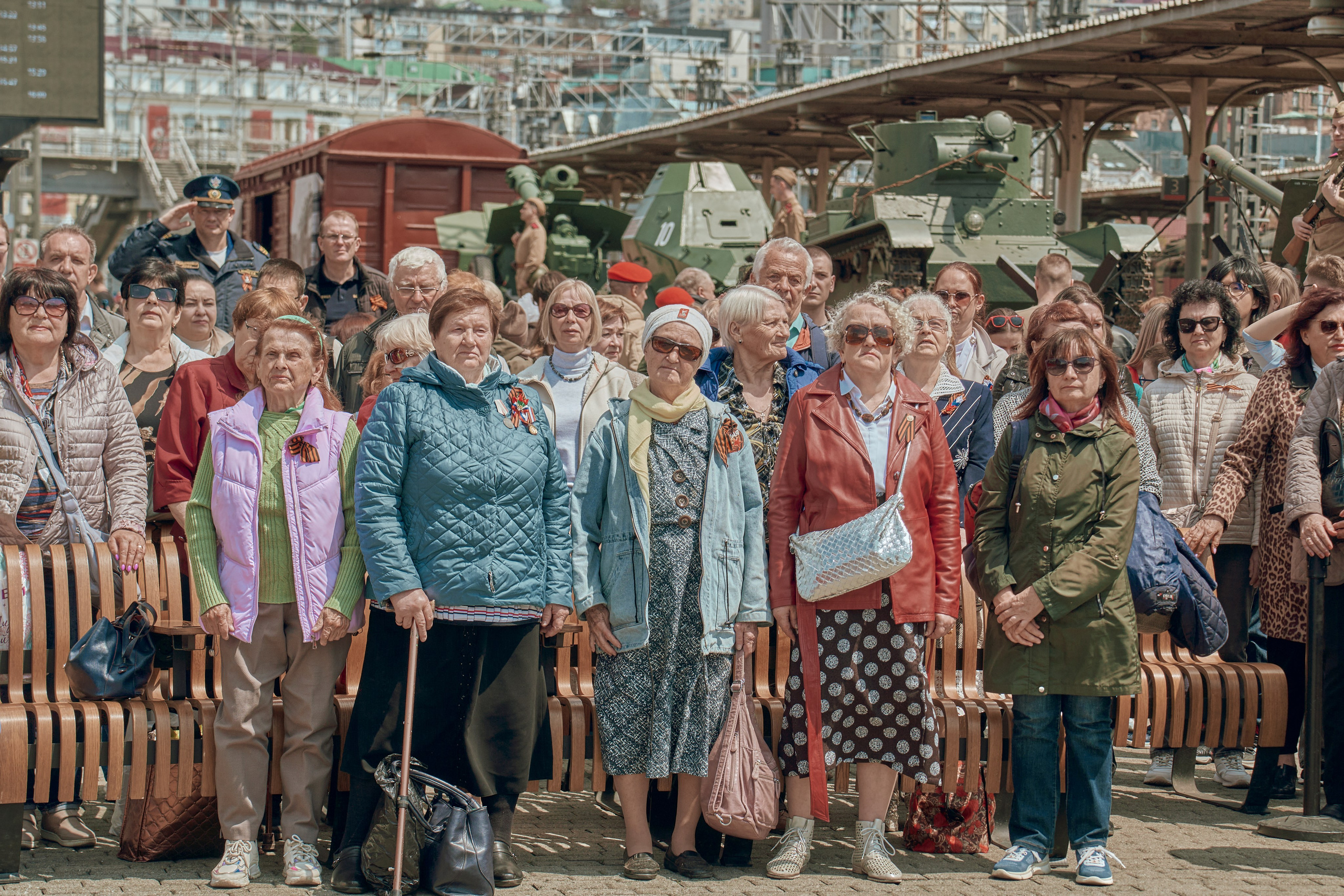 Поезд Победы!. Фотограф во Владивостоке