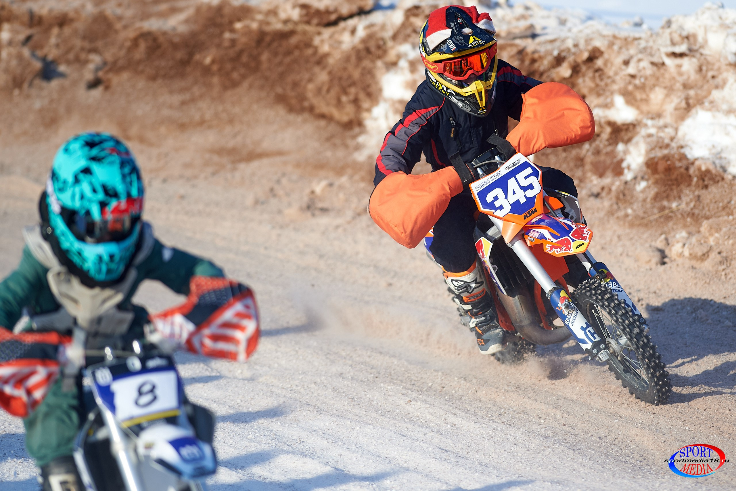 3 этап Кубка Удмуртской Республики по мотокроссу. Воткинск 23.02.2025. Спортивный репортажный фотограф в Ижевске Сергей Мерзляков