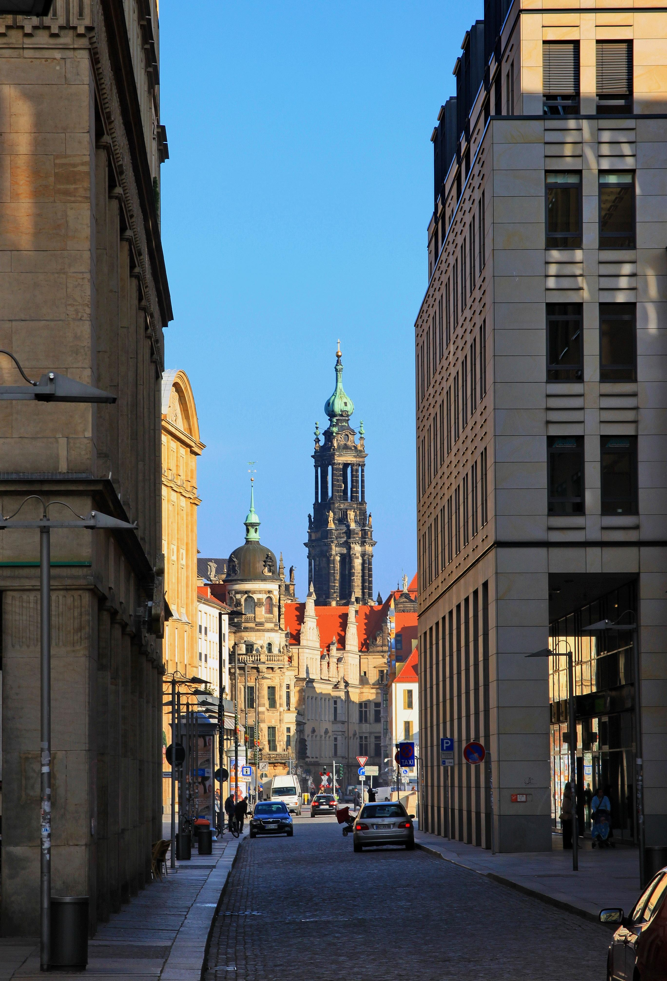 Улочки Дрездена ранним утром