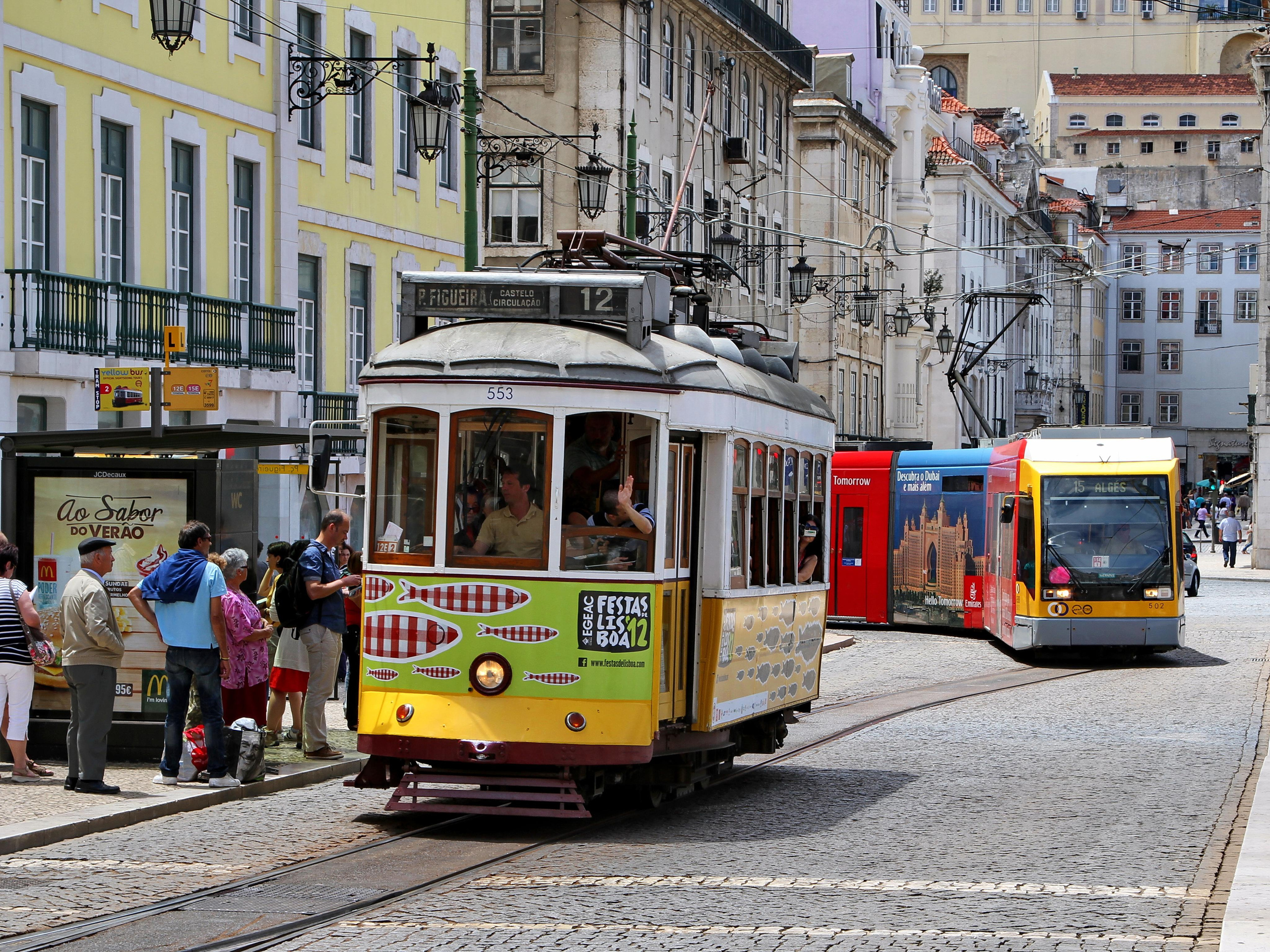 Трамваи Лиссабона.