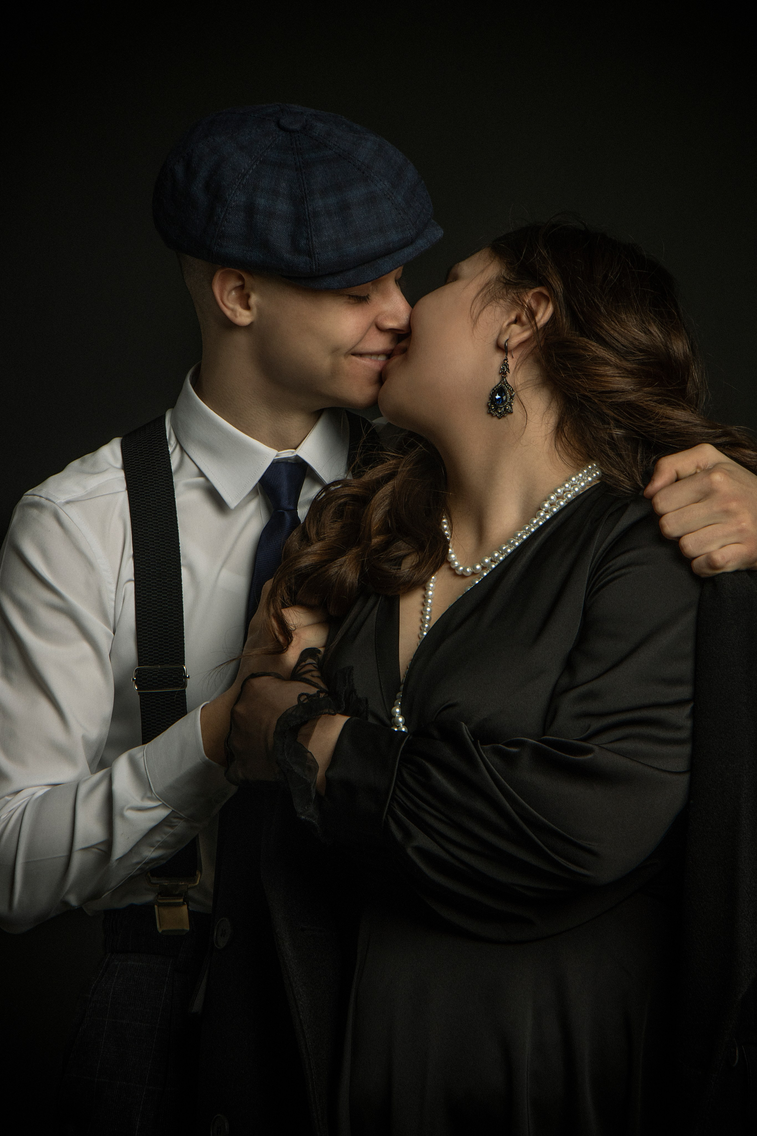 Студийная фотосессия в ретро стиле