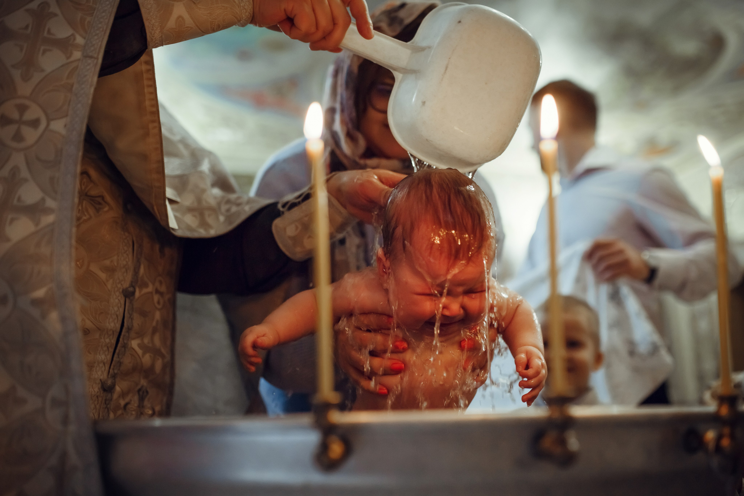 Крещение Валерии. Фотограф на Крещение, семейный фотограф в Москве